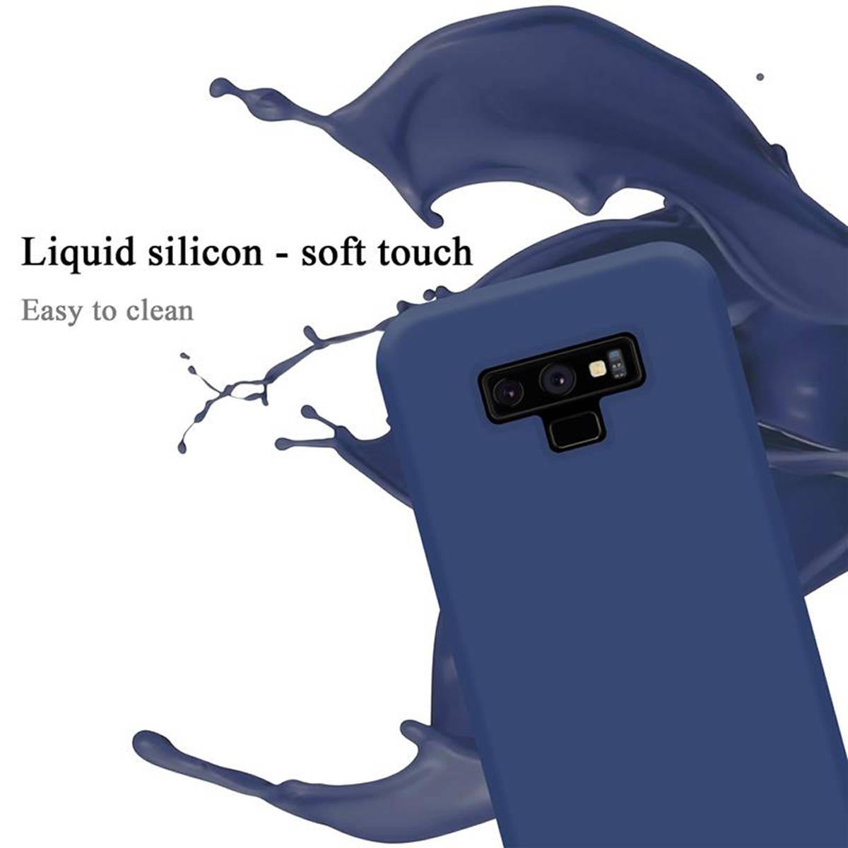 Cadorabo Schutzhülle für Samsung Galaxy NOTE 9 Hülle in Blau Handyhülle Case Cover TPU Etui