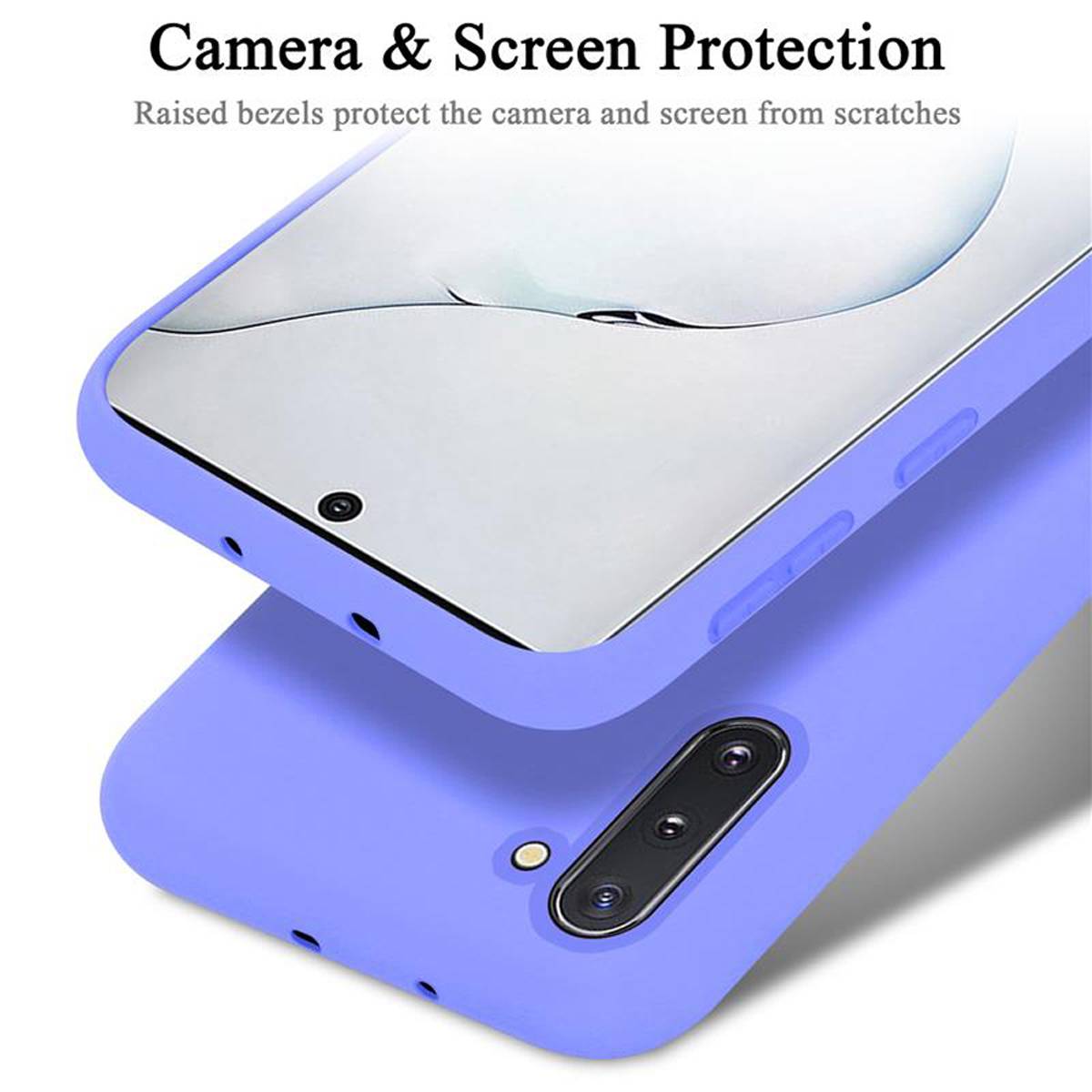 Cadorabo Schutzhülle für Samsung Galaxy NOTE 10 Hülle in Lila Handyhülle Case Cover TPU Etui