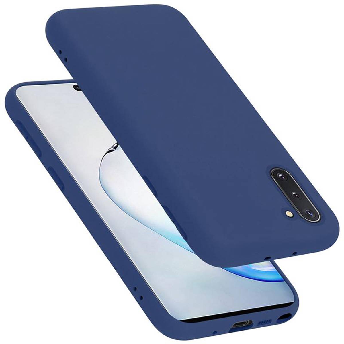 Cadorabo Schutzhülle für Samsung Galaxy NOTE 10 Hülle in Blau Handyhülle Case Cover TPU Etui