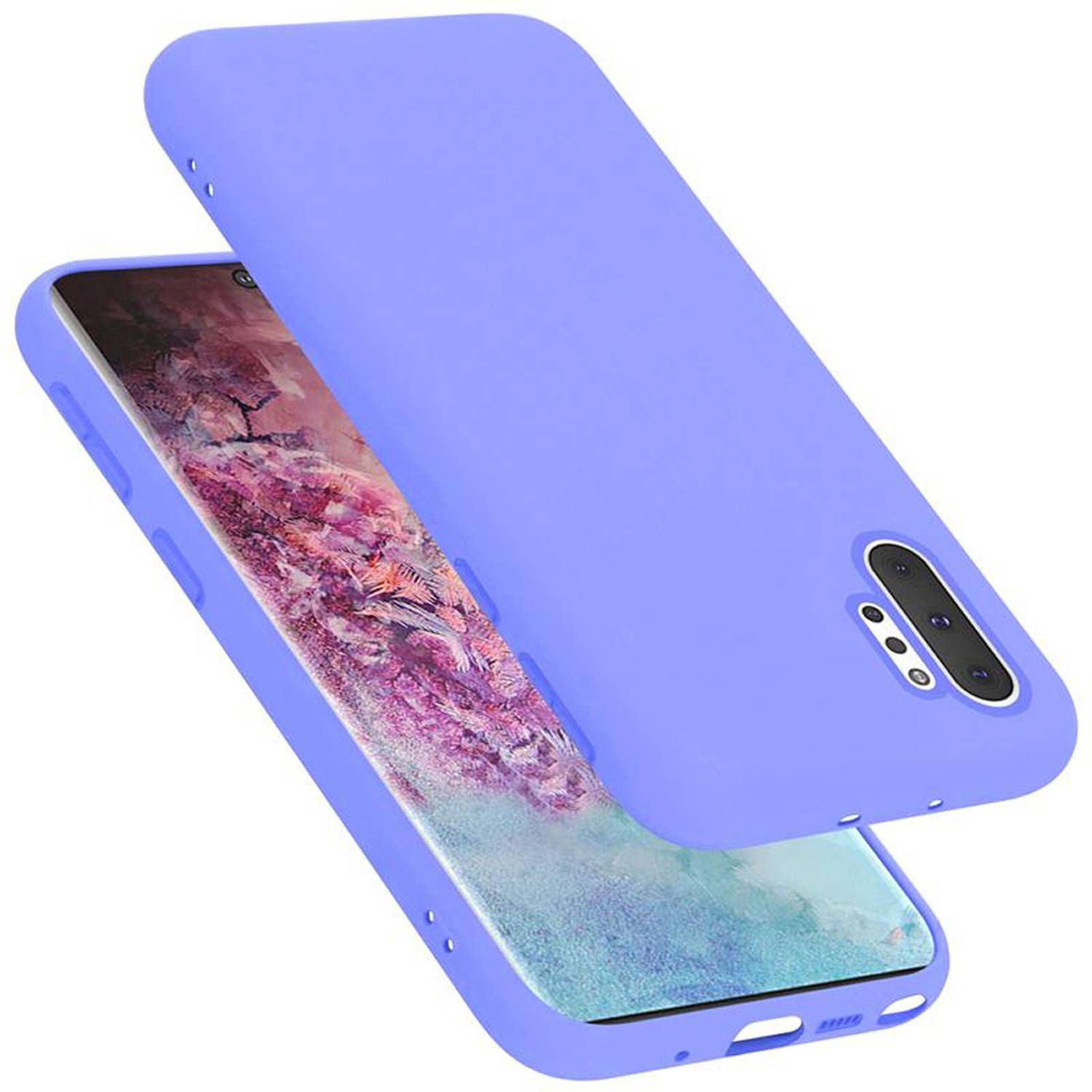 Cadorabo Schutzhülle für Samsung Galaxy NOTE 10 PLUS Hülle in Lila Handyhülle Case Cover TPU Etui