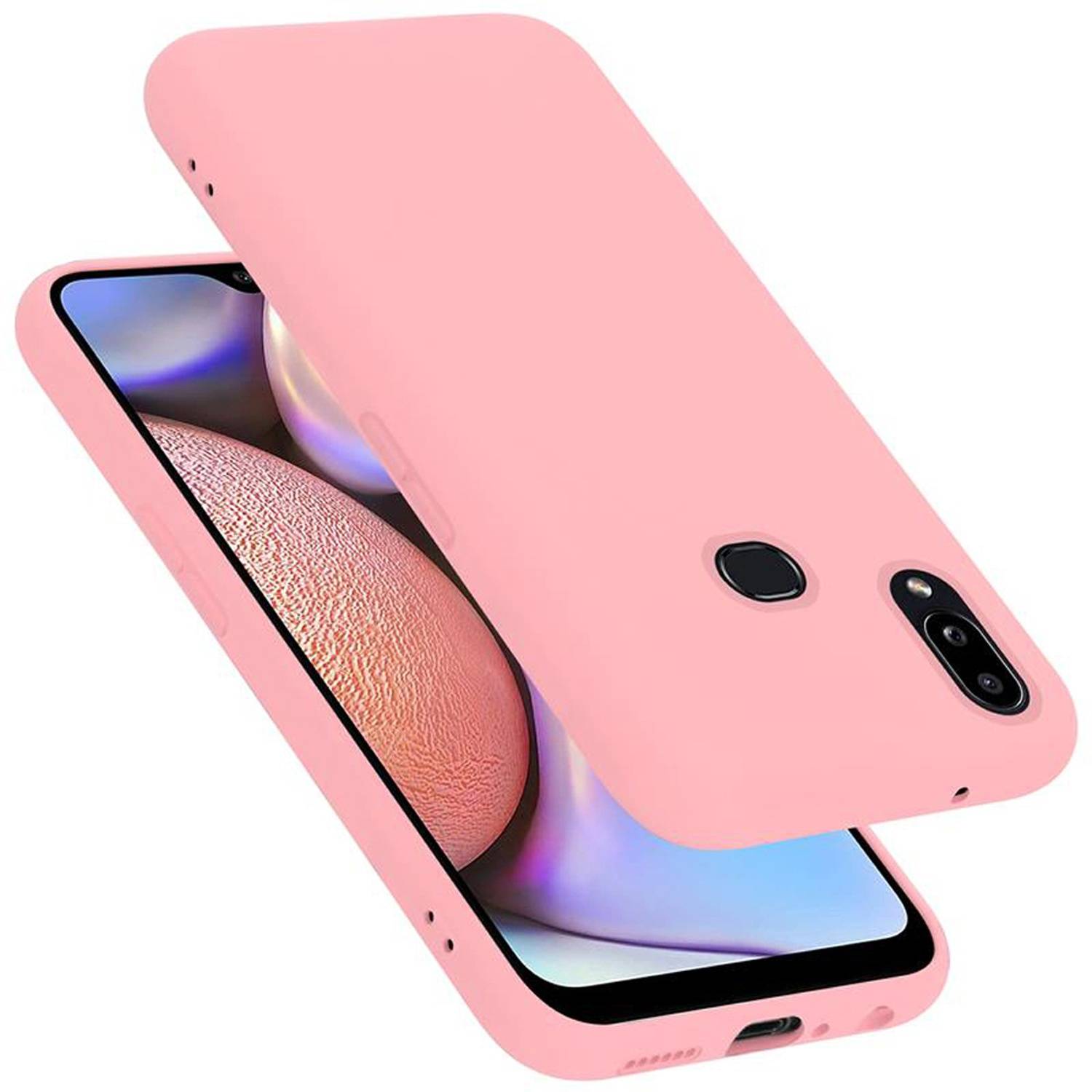 Cadorabo Schutzhülle für Samsung Galaxy A10s / M01s Hülle in Rosa Handyhülle Case Cover TPU Etui