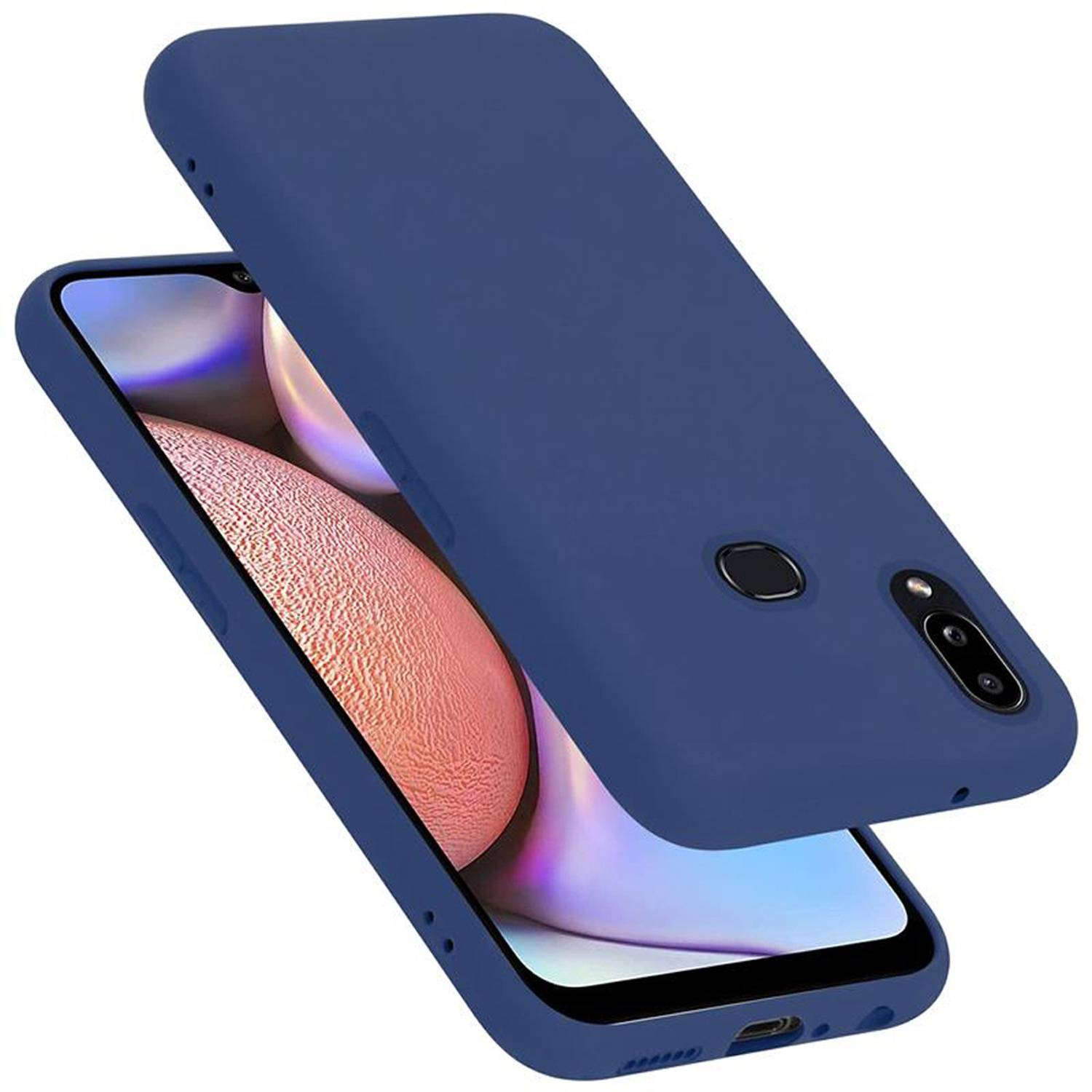 Cadorabo Schutzhülle für Samsung Galaxy A10s / M01s Hülle in Blau Handyhülle Case Cover TPU Etui