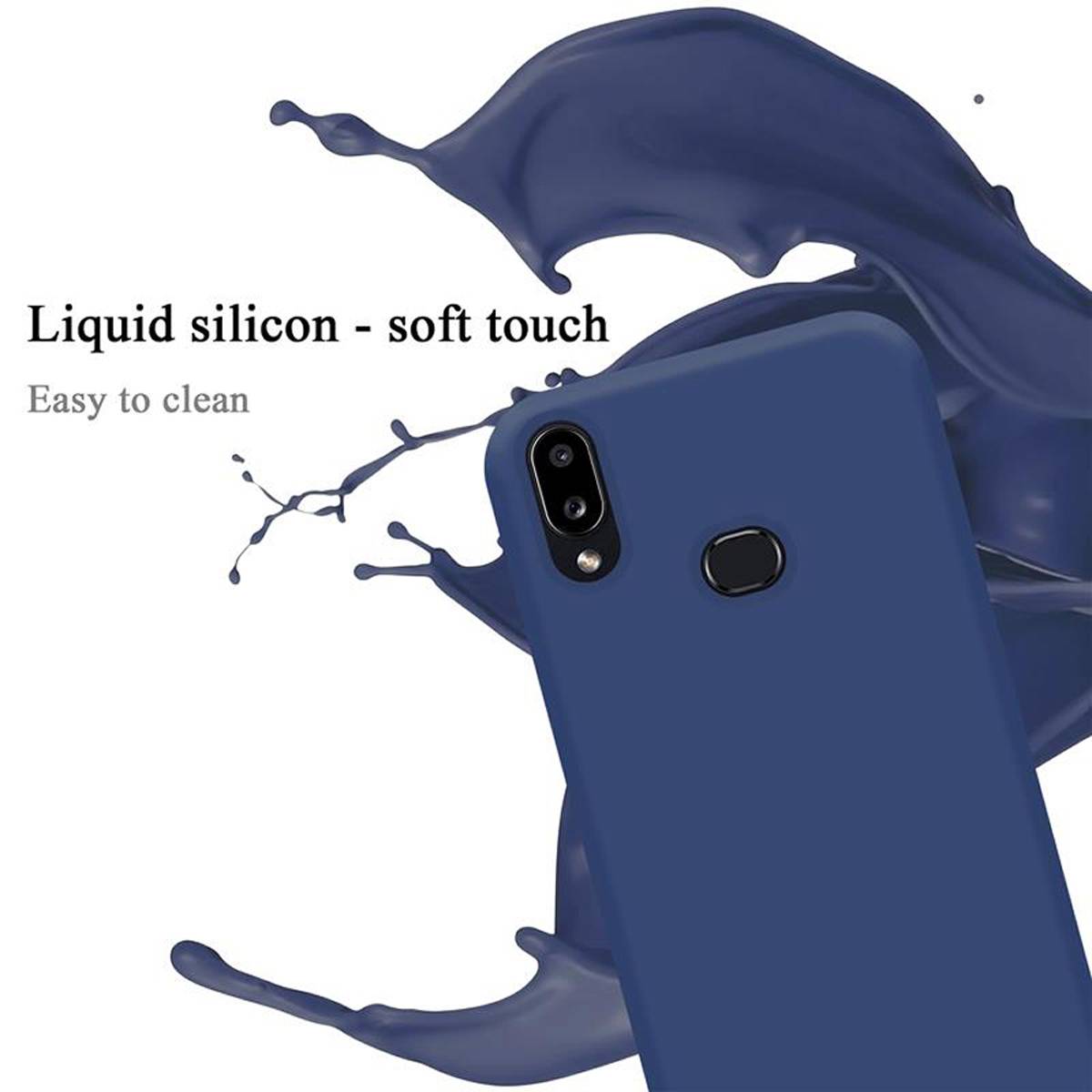 Cadorabo Schutzhülle für Samsung Galaxy A10s / M01s Hülle in Blau Handyhülle Case Cover TPU Etui