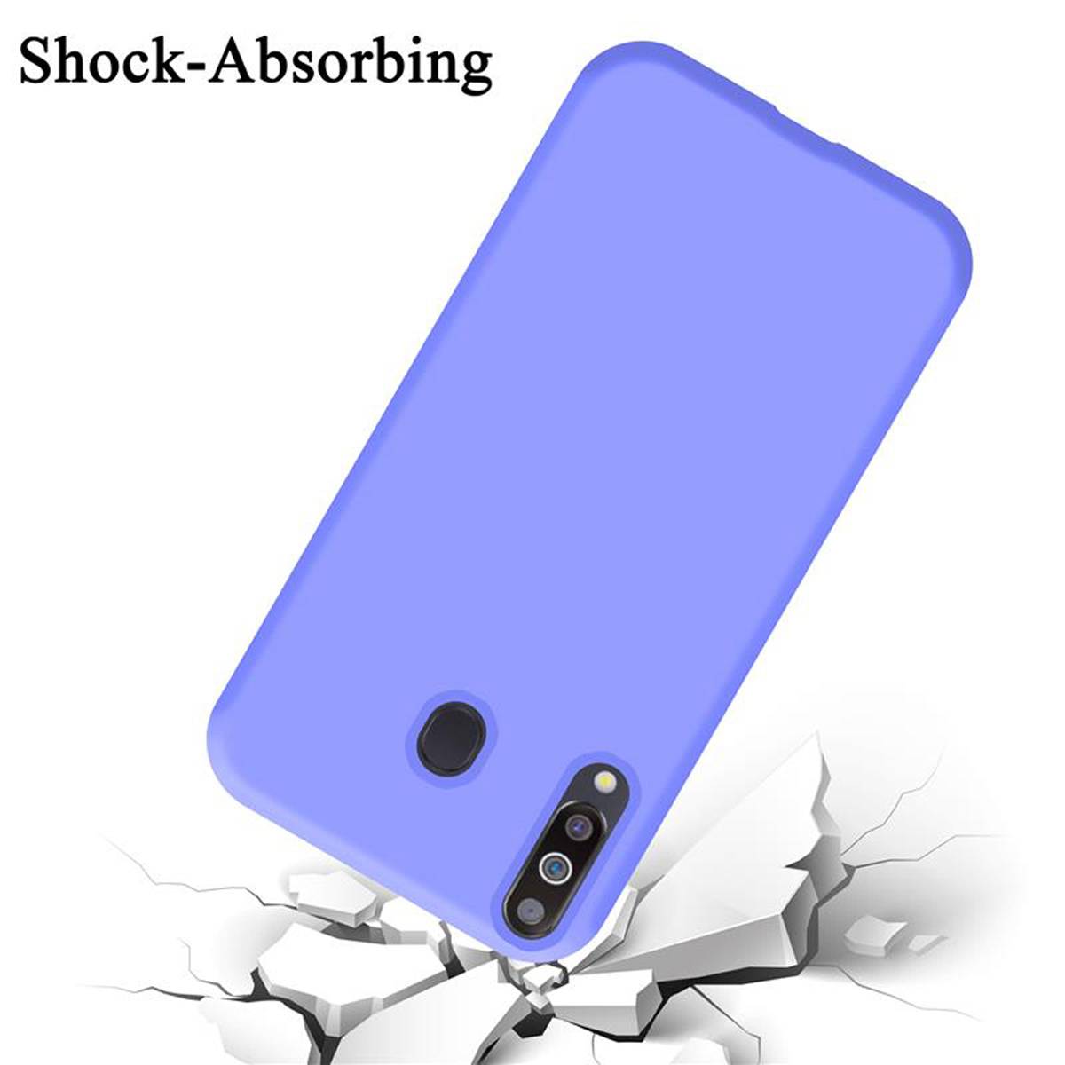 Cadorabo Schutzhülle für Samsung Galaxy M30 / A40s Hülle in Lila Handyhülle Case Cover TPU Etui