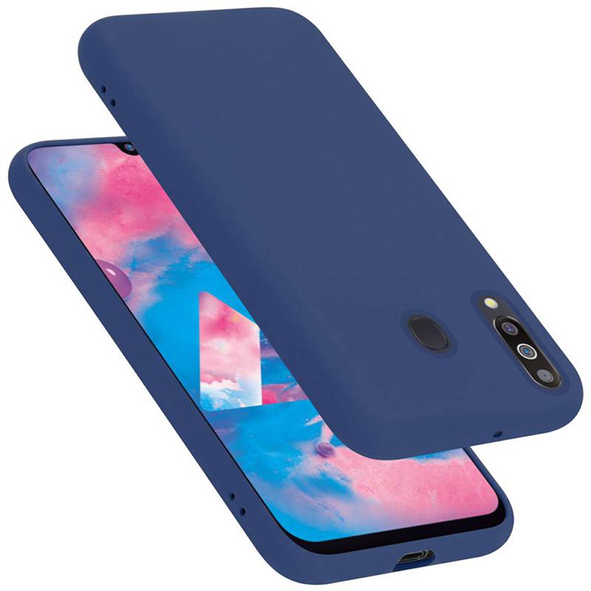 Cadorabo Schutzhülle für Samsung Galaxy M30 / A40s Hülle in Blau Handyhülle Case Cover TPU Etui