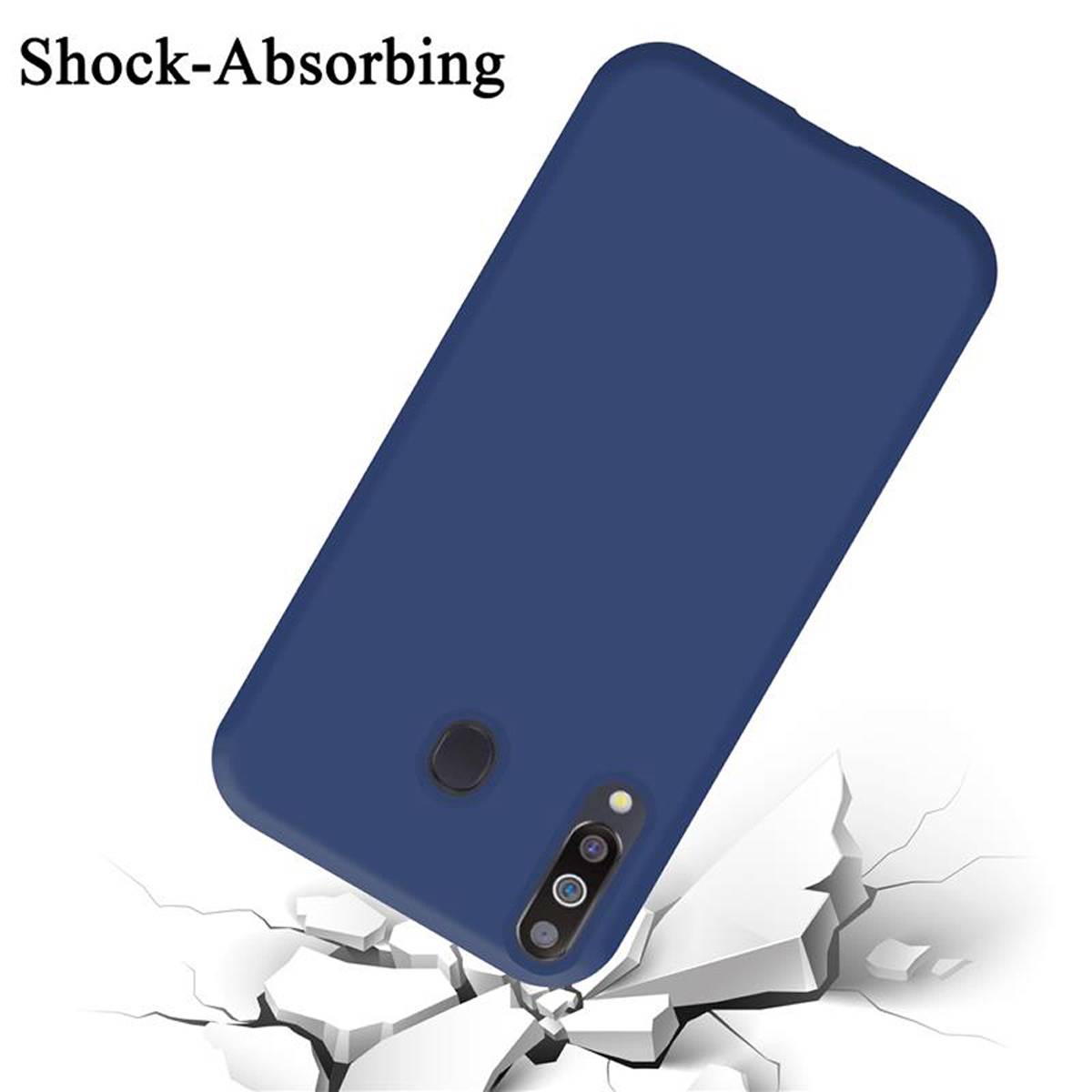 Cadorabo Schutzhülle für Samsung Galaxy M30 / A40s Hülle in Blau Handyhülle Case Cover TPU Etui