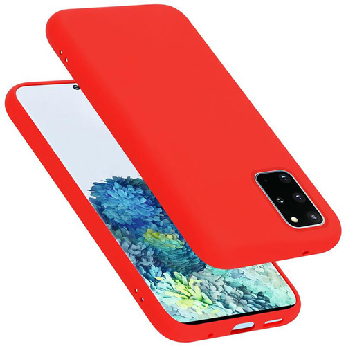 Cadorabo Schutzhülle für Samsung Galaxy S20 PLUS Hülle in Rot Handyhülle Case Cover TPU Etui