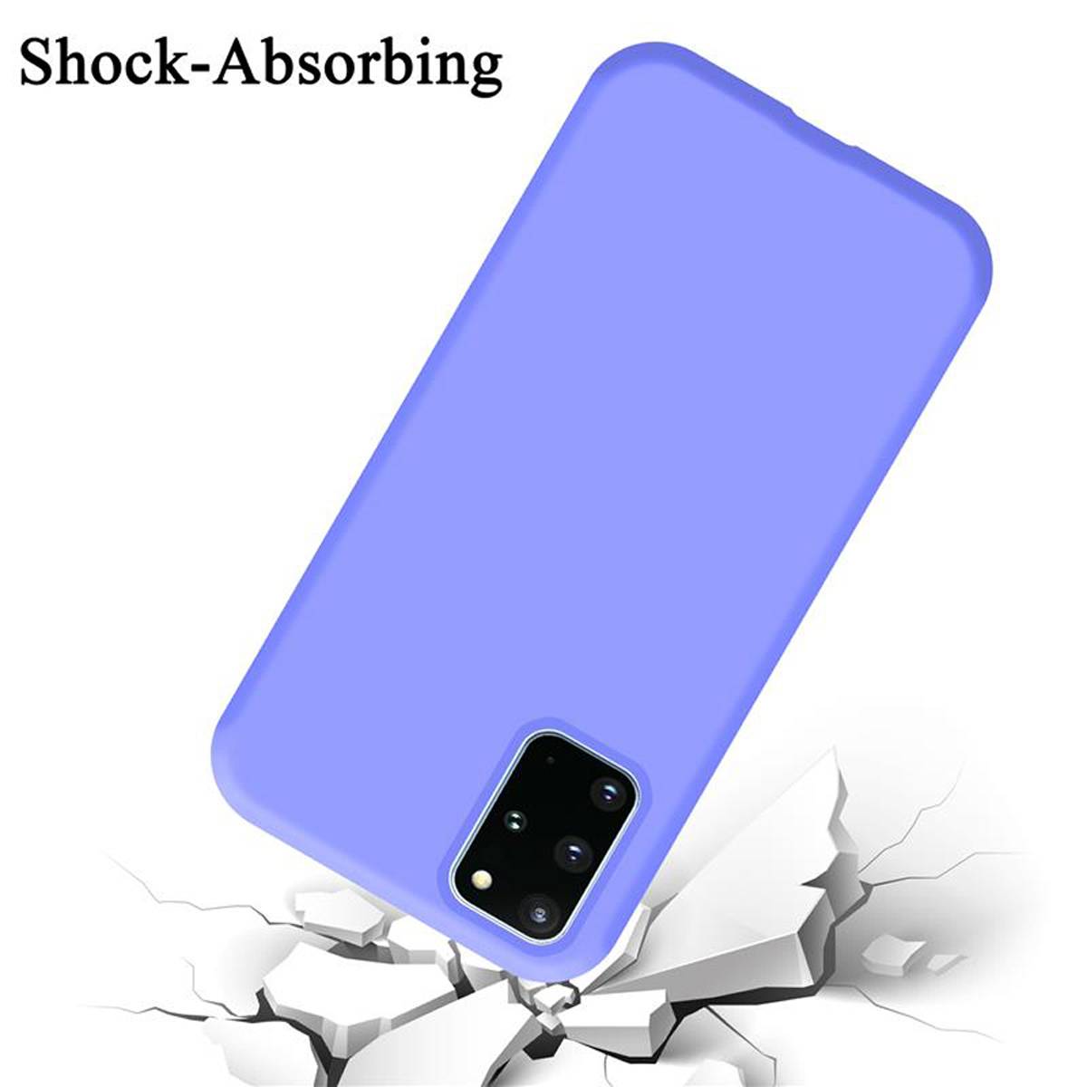 Cadorabo Schutzhülle für Samsung Galaxy S20 PLUS Hülle in Lila Handyhülle Case Cover TPU Etui