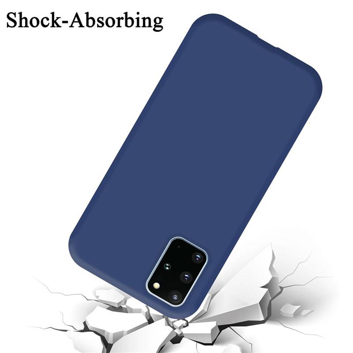 Cadorabo Schutzhülle für Samsung Galaxy S20 PLUS Hülle in Blau Handyhülle Case Cover TPU Etui