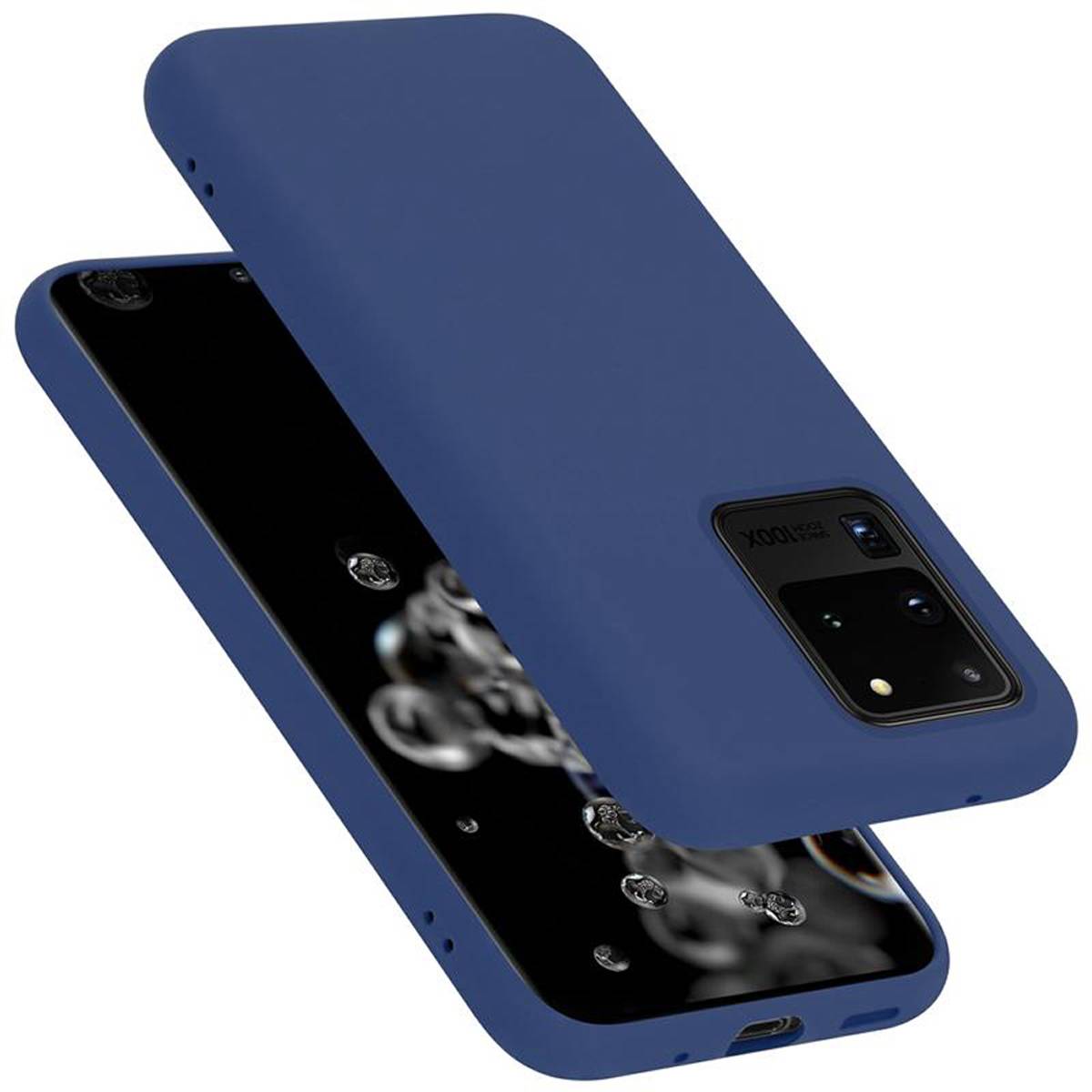 Cadorabo Schutzhülle für Samsung Galaxy S20 ULTRA Hülle in Blau Handyhülle Case Cover TPU Etui