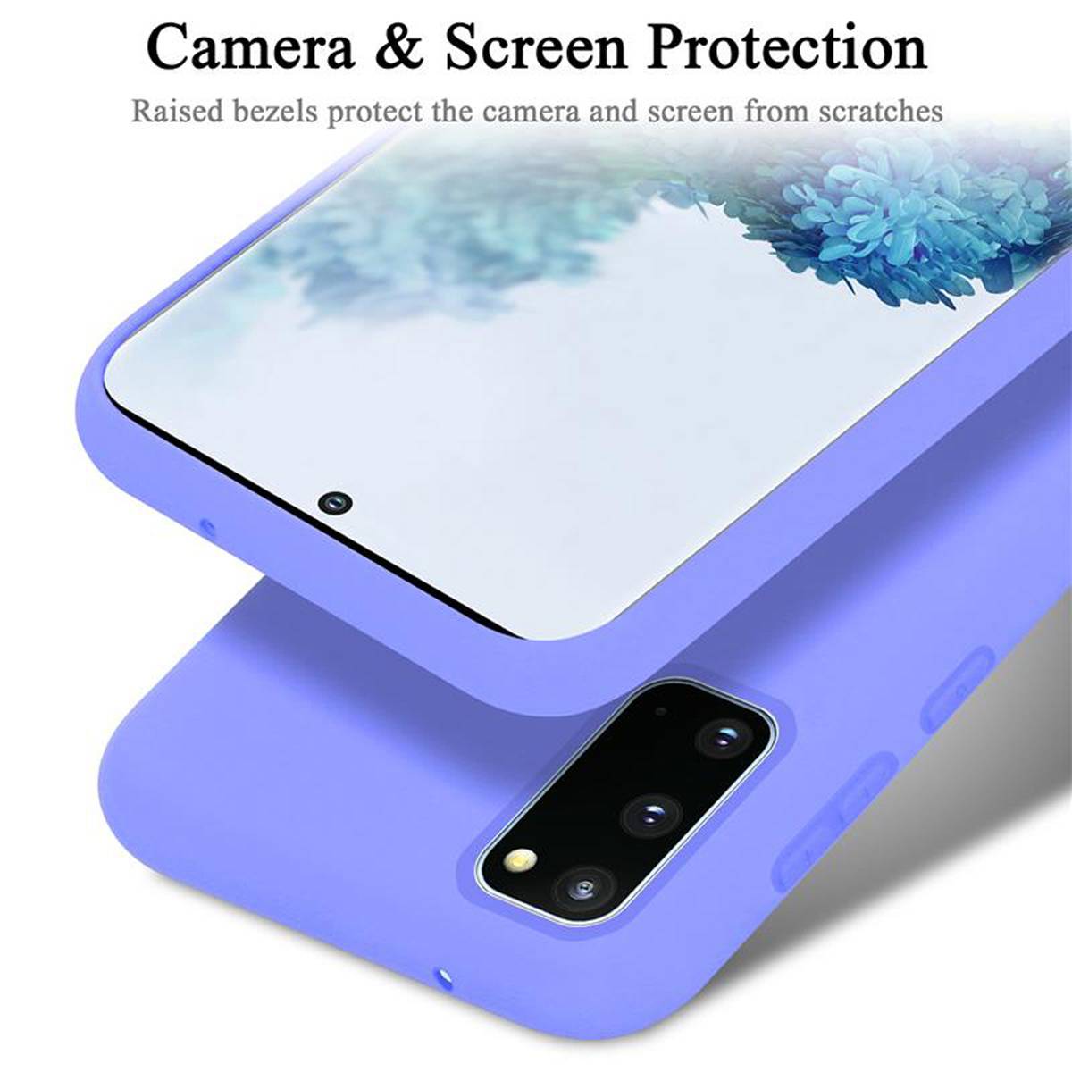 Cadorabo Schutzhülle für Samsung Galaxy S20 Hülle in Lila Handyhülle Case Cover TPU Etui