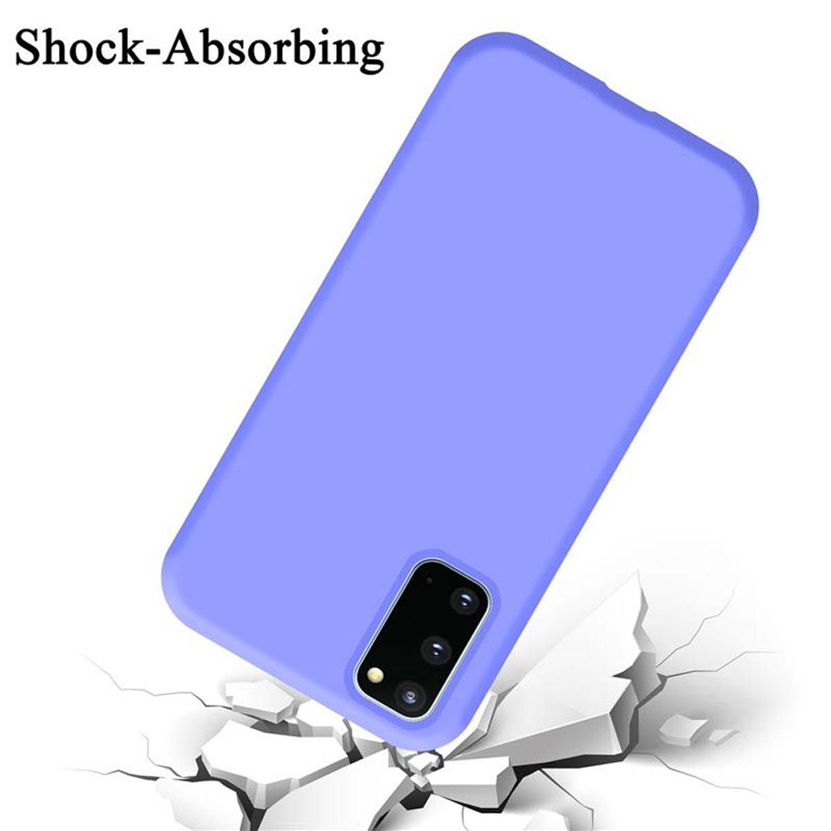 Cadorabo Schutzhülle für Samsung Galaxy S20 Hülle in Lila Handyhülle Case Cover TPU Etui