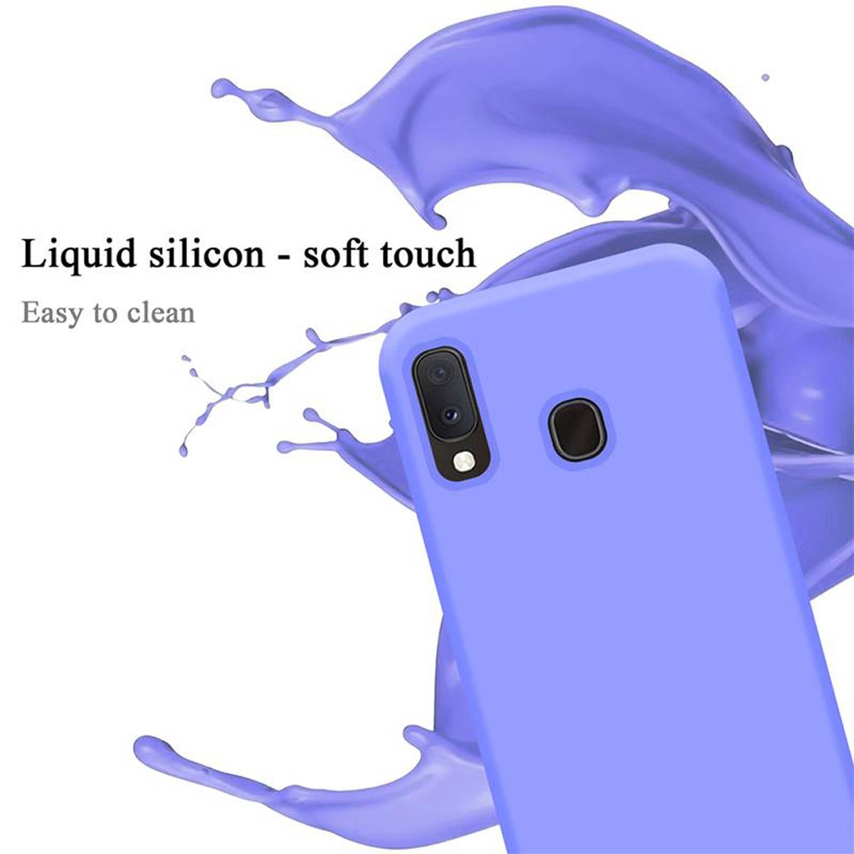Cadorabo Schutzhülle für Samsung Galaxy A10e / A20e Hülle in Lila Handyhülle Case Cover TPU Etui
