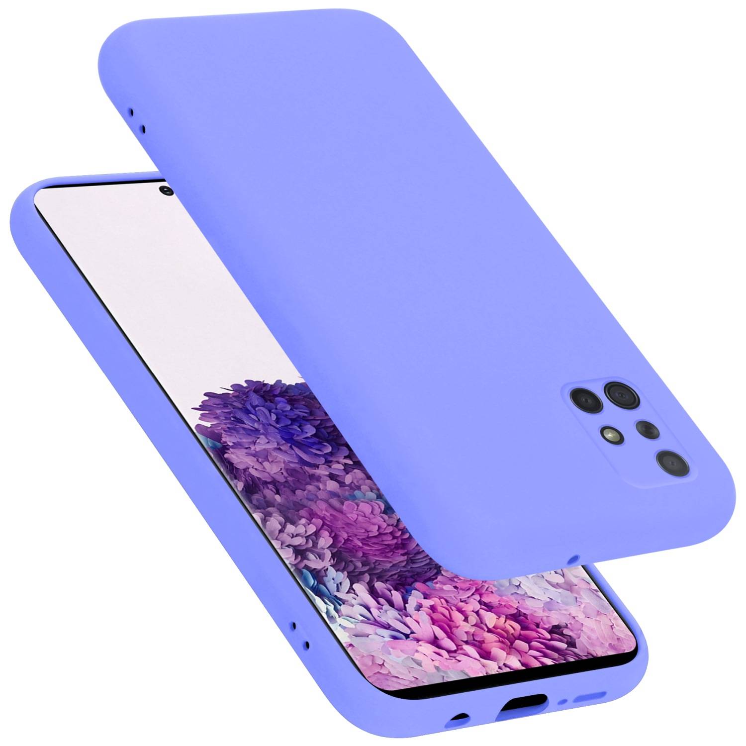 Cadorabo Schutzhülle für Samsung Galaxy A71 4G Hülle in Lila Handyhülle Case Cover TPU Etui