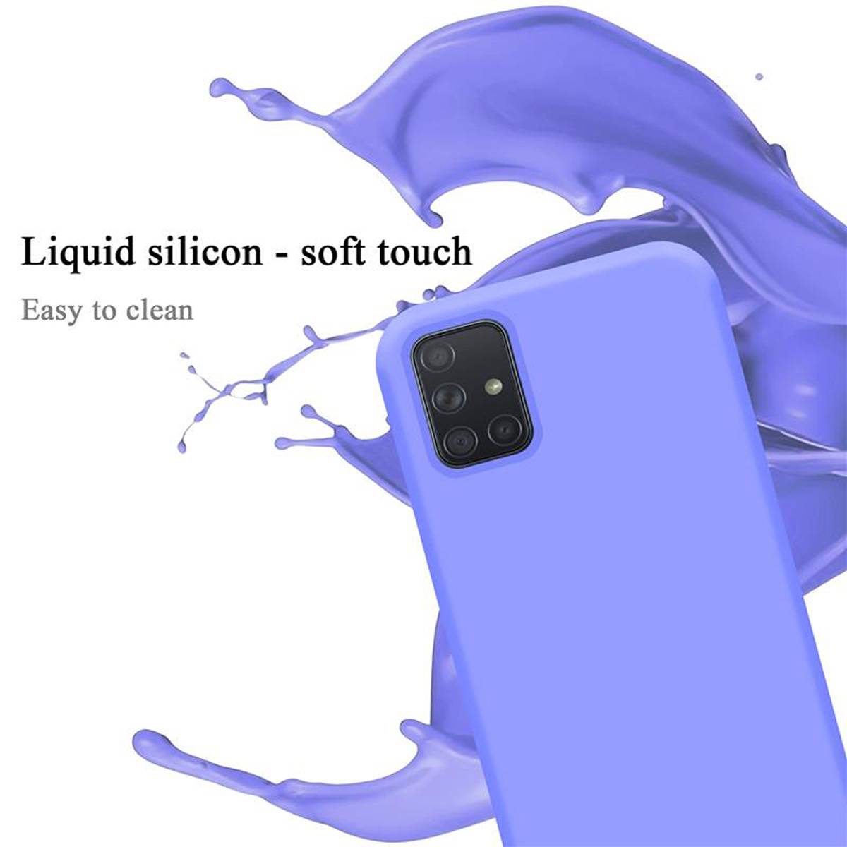 Cadorabo Schutzhülle für Samsung Galaxy A71 4G Hülle in Lila Handyhülle Case Cover TPU Etui