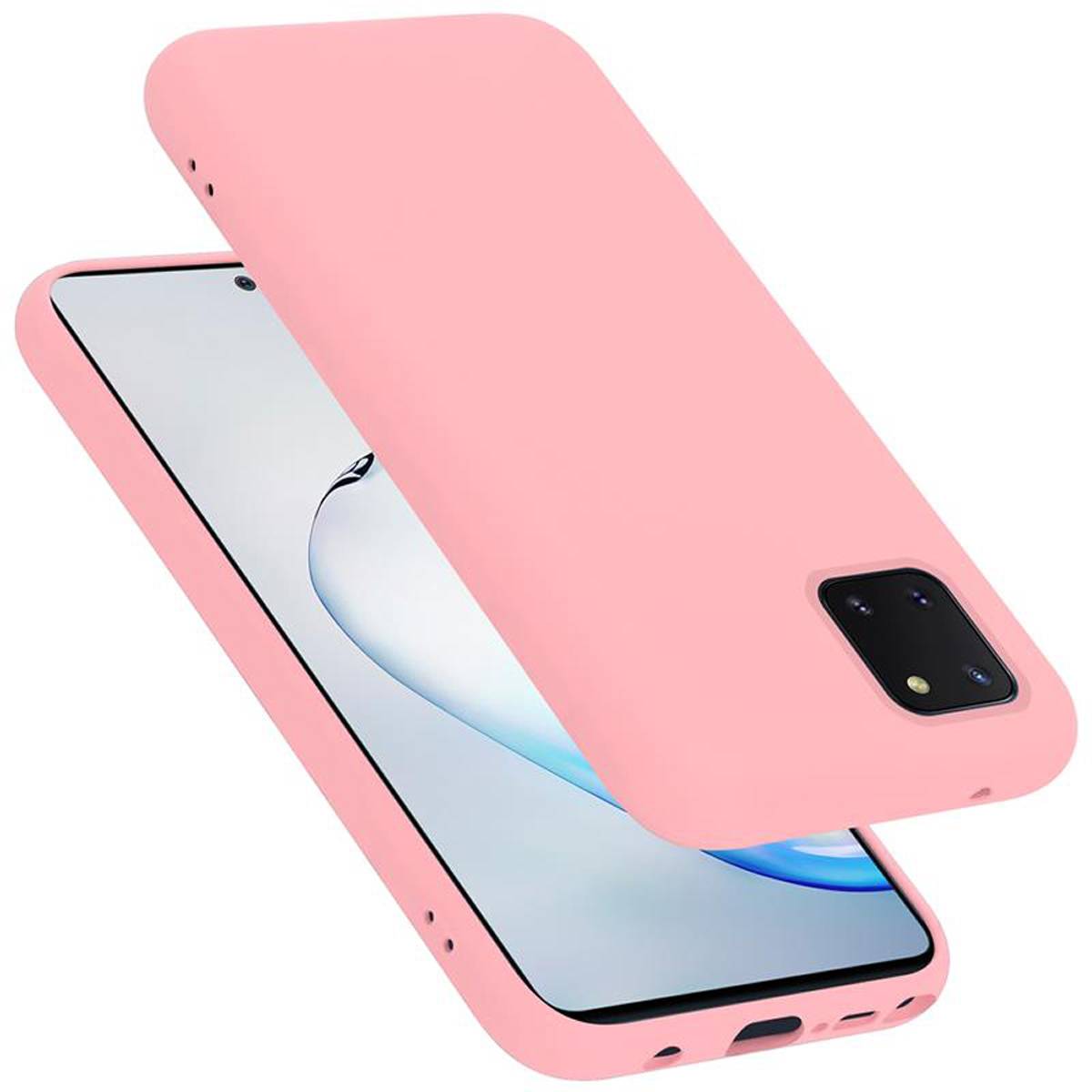 Cadorabo Schutzhülle für Samsung Galaxy A81 / NOTE 10 LITE / M60s Hülle in Rosa Handyhülle Case Cover TPU Etui