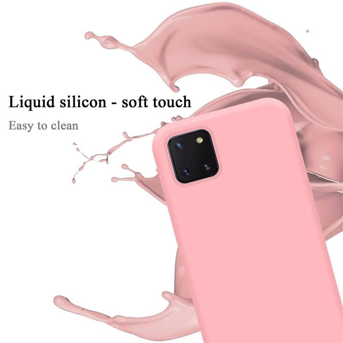 Cadorabo Schutzhülle für Samsung Galaxy A81 / NOTE 10 LITE / M60s Hülle in Rosa Handyhülle Case Cover TPU Etui