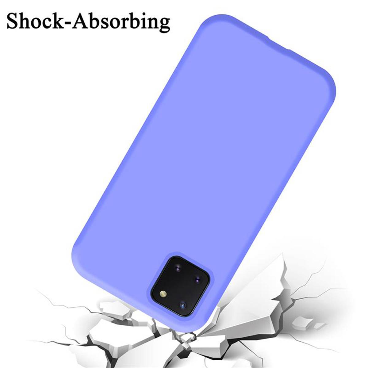 Cadorabo Schutzhülle für Samsung Galaxy A81 / NOTE 10 LITE / M60s Hülle in Lila Handyhülle Case Cover TPU Etui