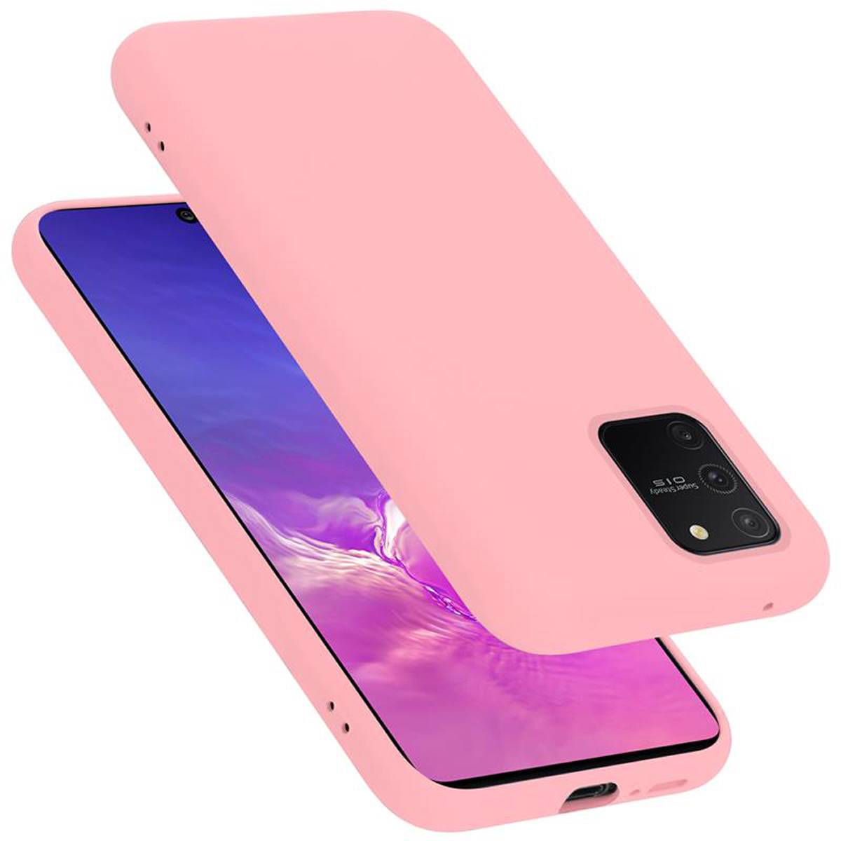 Cadorabo Schutzhülle für Samsung Galaxy A91 / S10 LITE / M80s Hülle in Rosa Handyhülle Case Cover TPU Etui