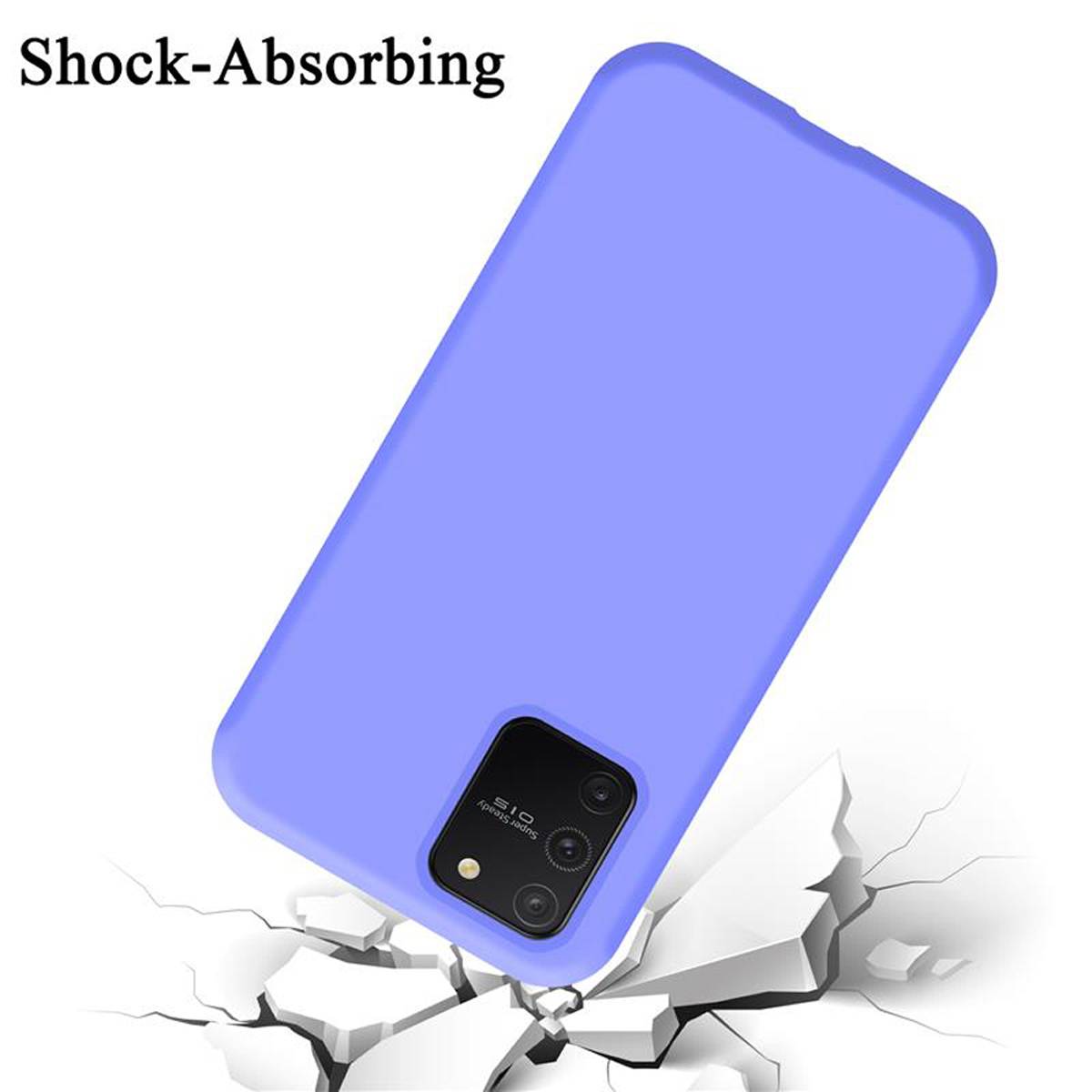 Cadorabo Schutzhülle für Samsung Galaxy A91 / S10 LITE / M80s Hülle in Lila Handyhülle Case Cover TPU Etui