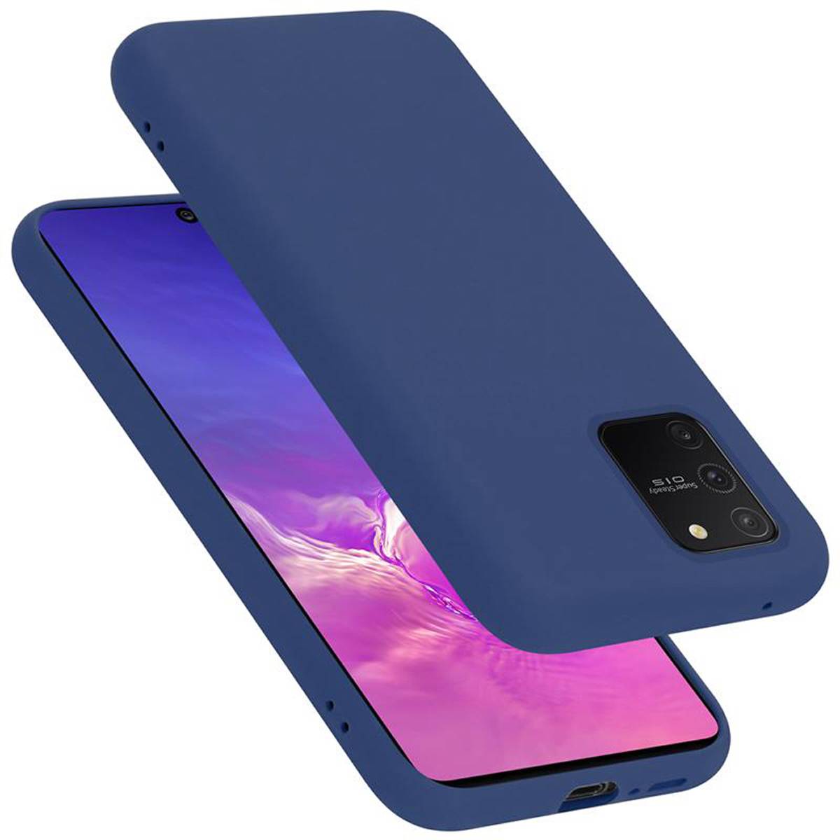 Cadorabo Schutzhülle für Samsung Galaxy A91 / S10 LITE / M80s Hülle in Blau Handyhülle Case Cover TPU Etui
