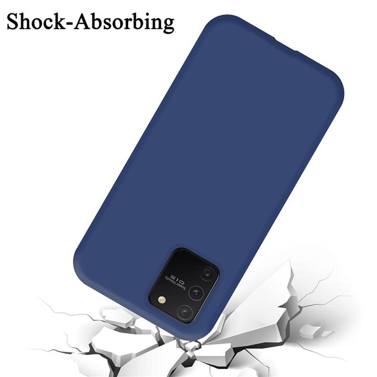 Cadorabo Schutzhülle für Samsung Galaxy A91 / S10 LITE / M80s Hülle in Blau Handyhülle Case Cover TPU Etui