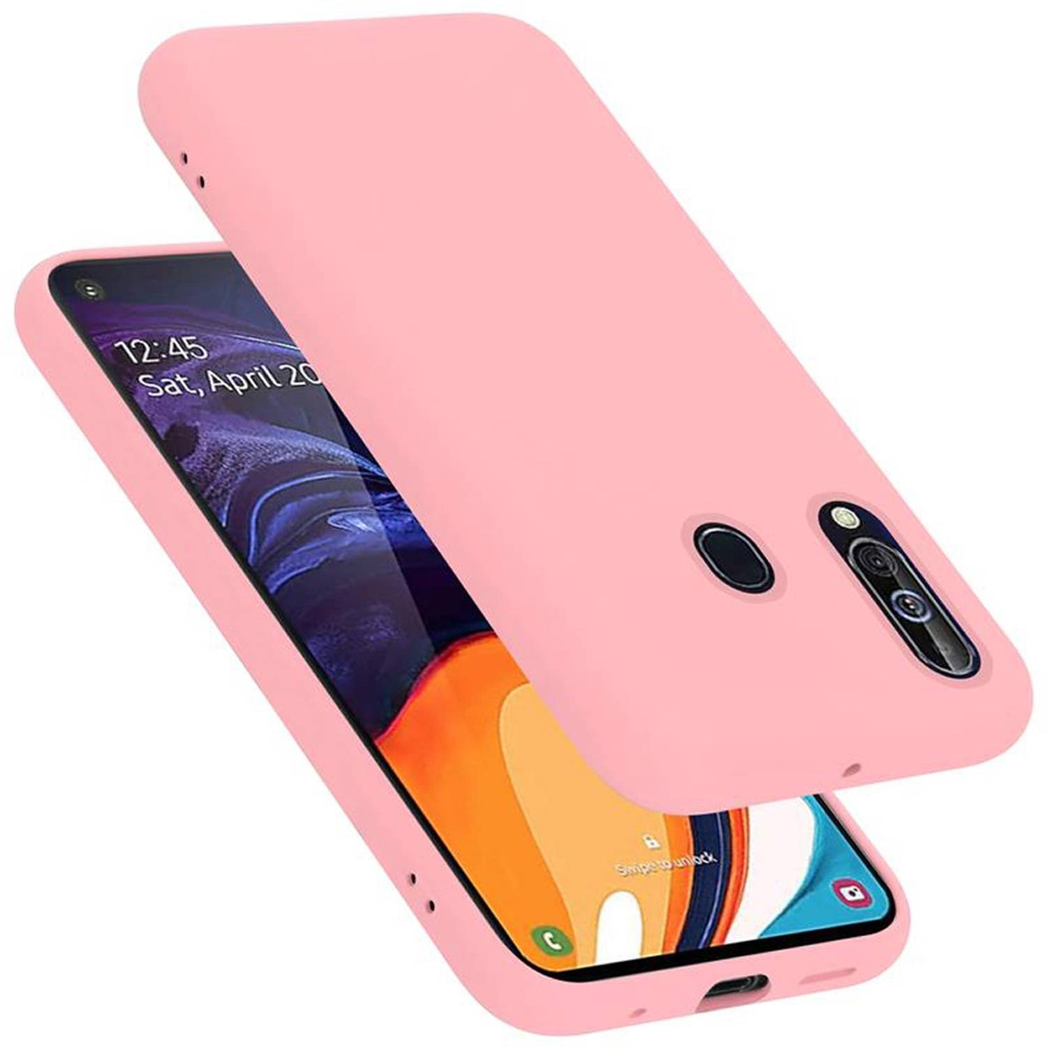 Cadorabo Schutzhülle für Samsung Galaxy A60 / M40 Hülle in Rosa Handyhülle Case Cover TPU Etui
