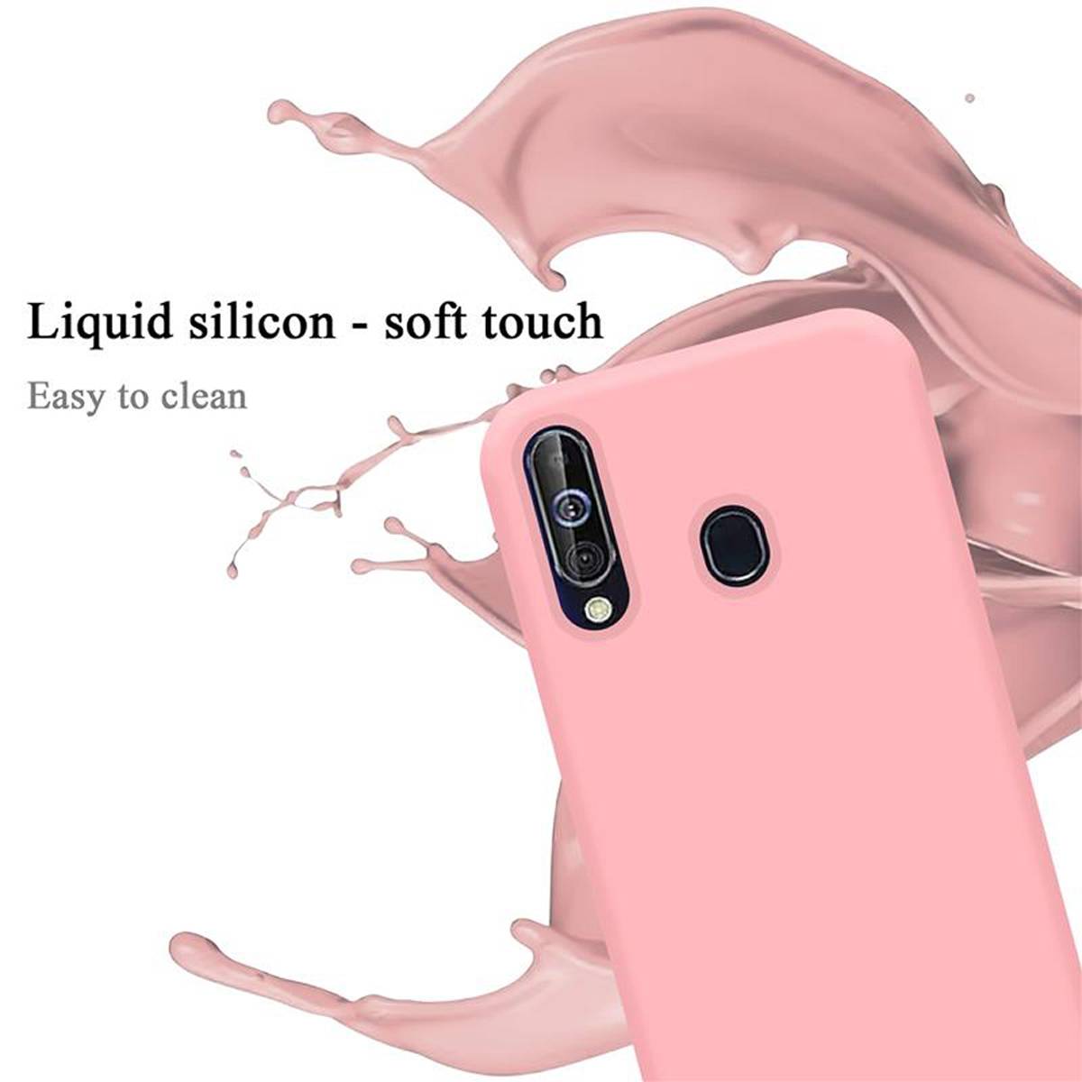 Cadorabo Schutzhülle für Samsung Galaxy A60 / M40 Hülle in Rosa Handyhülle Case Cover TPU Etui
