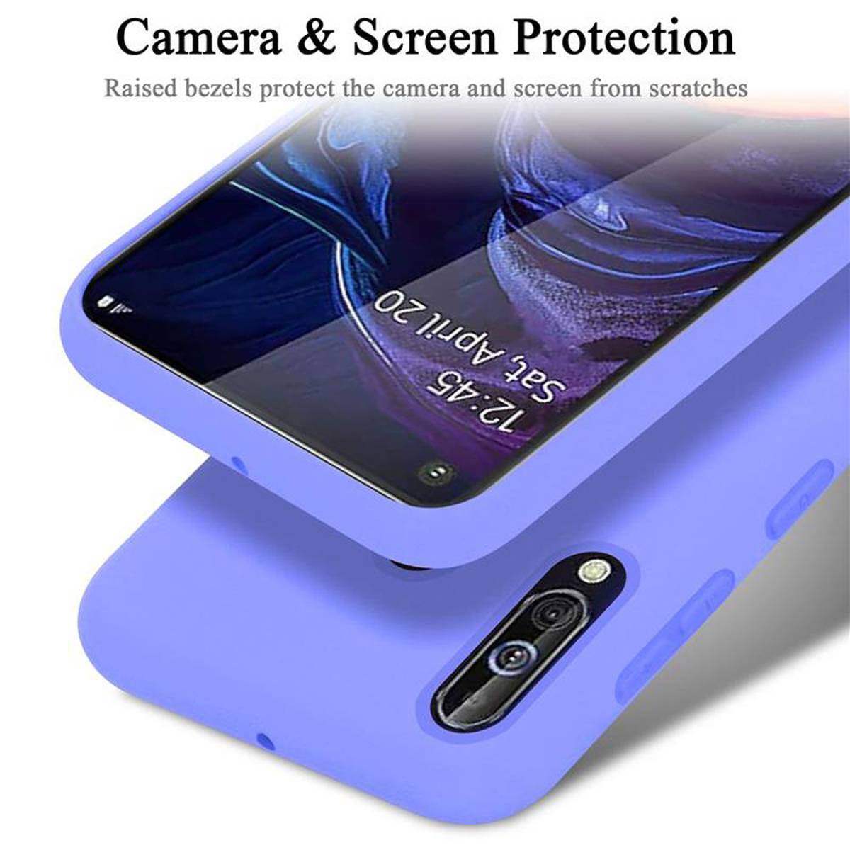 Cadorabo Schutzhülle für Samsung Galaxy A60 / M40 Hülle in Lila Handyhülle Case Cover TPU Etui