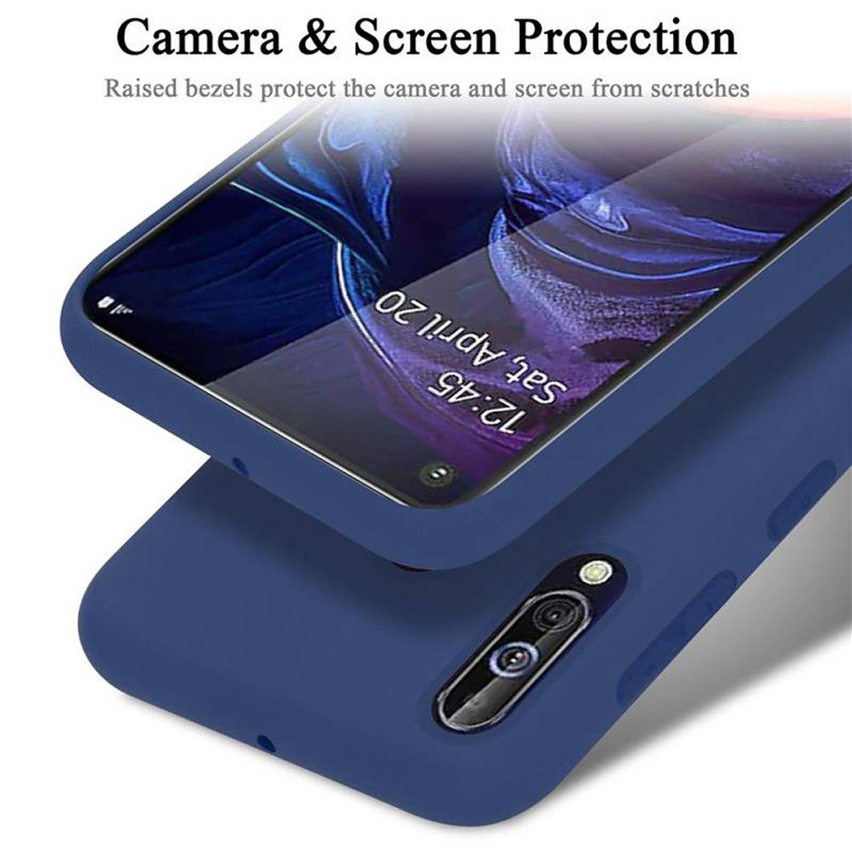 Cadorabo Schutzhülle für Samsung Galaxy A60 / M40 Hülle in Blau Handyhülle Case Cover TPU Etui