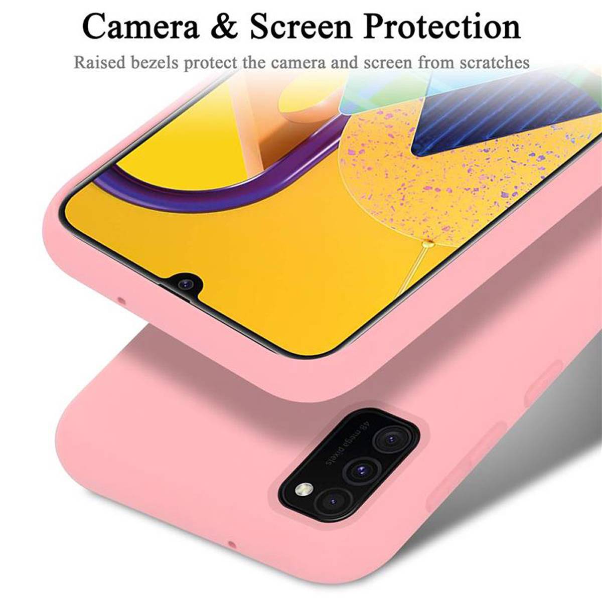 Cadorabo Schutzhülle für Samsung Galaxy M21 / M30s Hülle in Rosa Handyhülle Case Cover TPU Etui