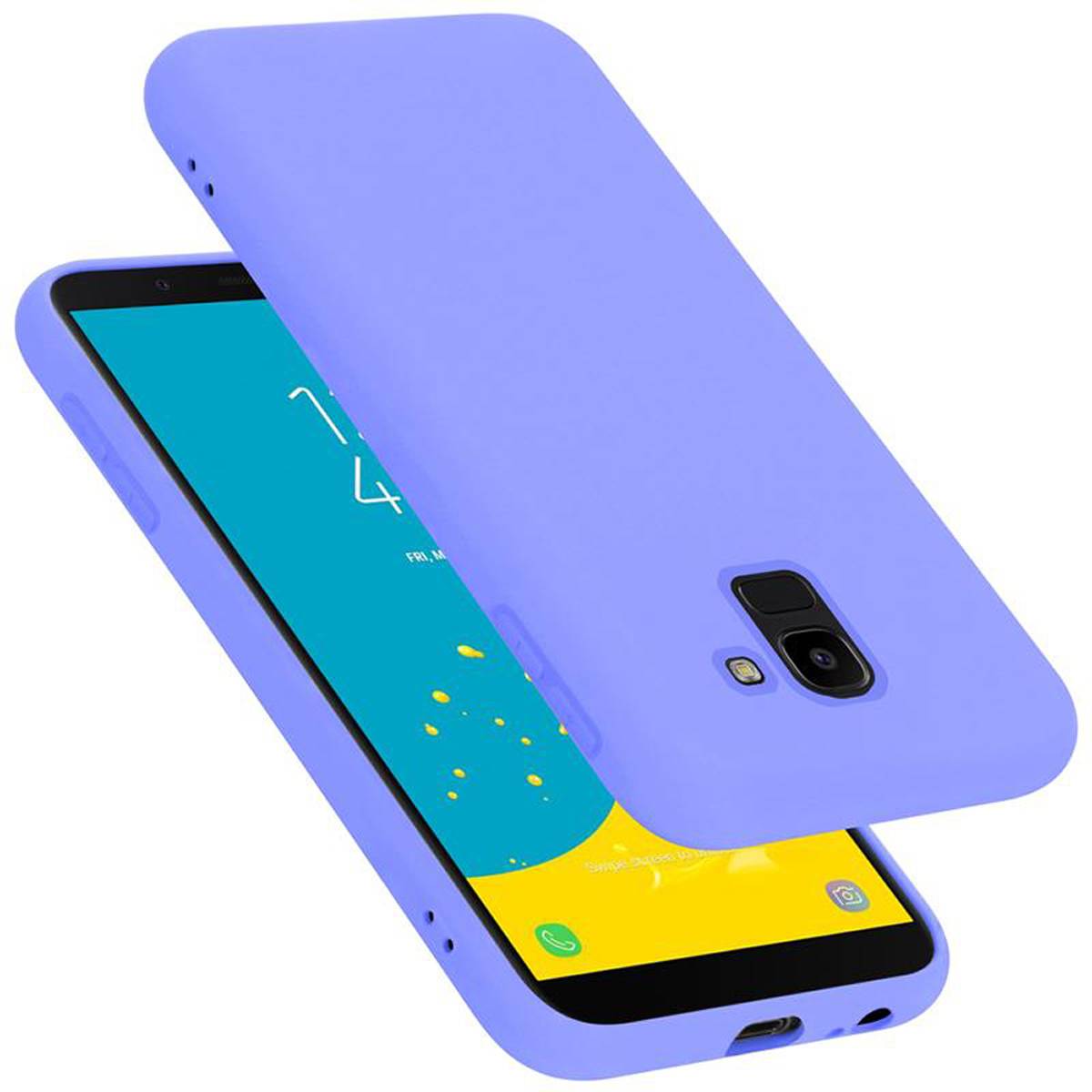 Cadorabo Schutzhülle für Samsung Galaxy J6 2018 Hülle in Lila Handyhülle Case Cover TPU Etui