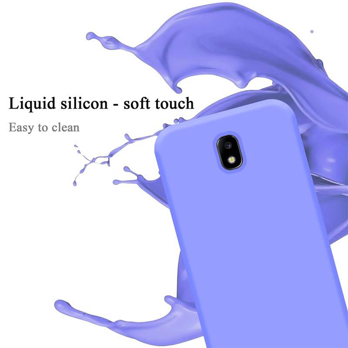 Cadorabo Schutzhülle für Samsung Galaxy J5 2017 Hülle in Lila Handyhülle Case Cover TPU Etui