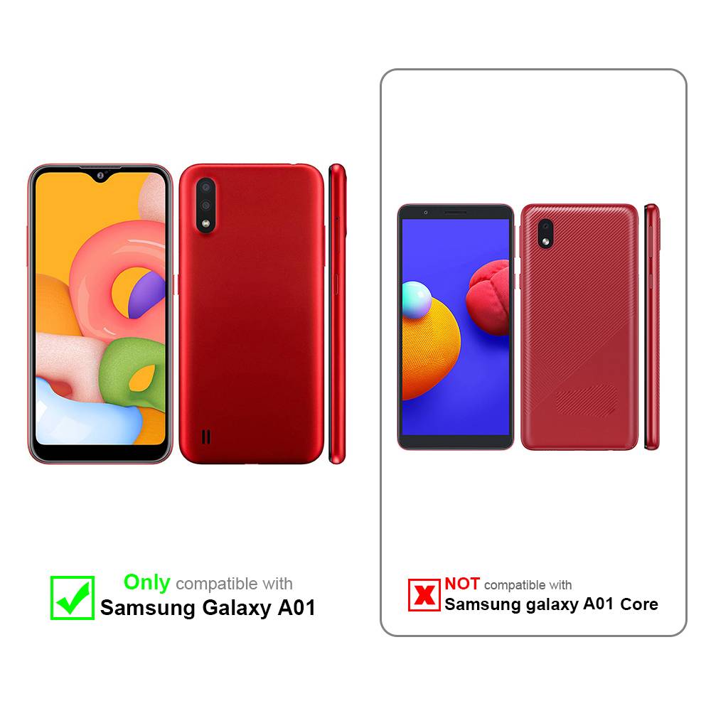 Cadorabo Schutzhülle für Samsung Galaxy A01 Hülle in Blau Handyhülle Case Cover TPU Etui