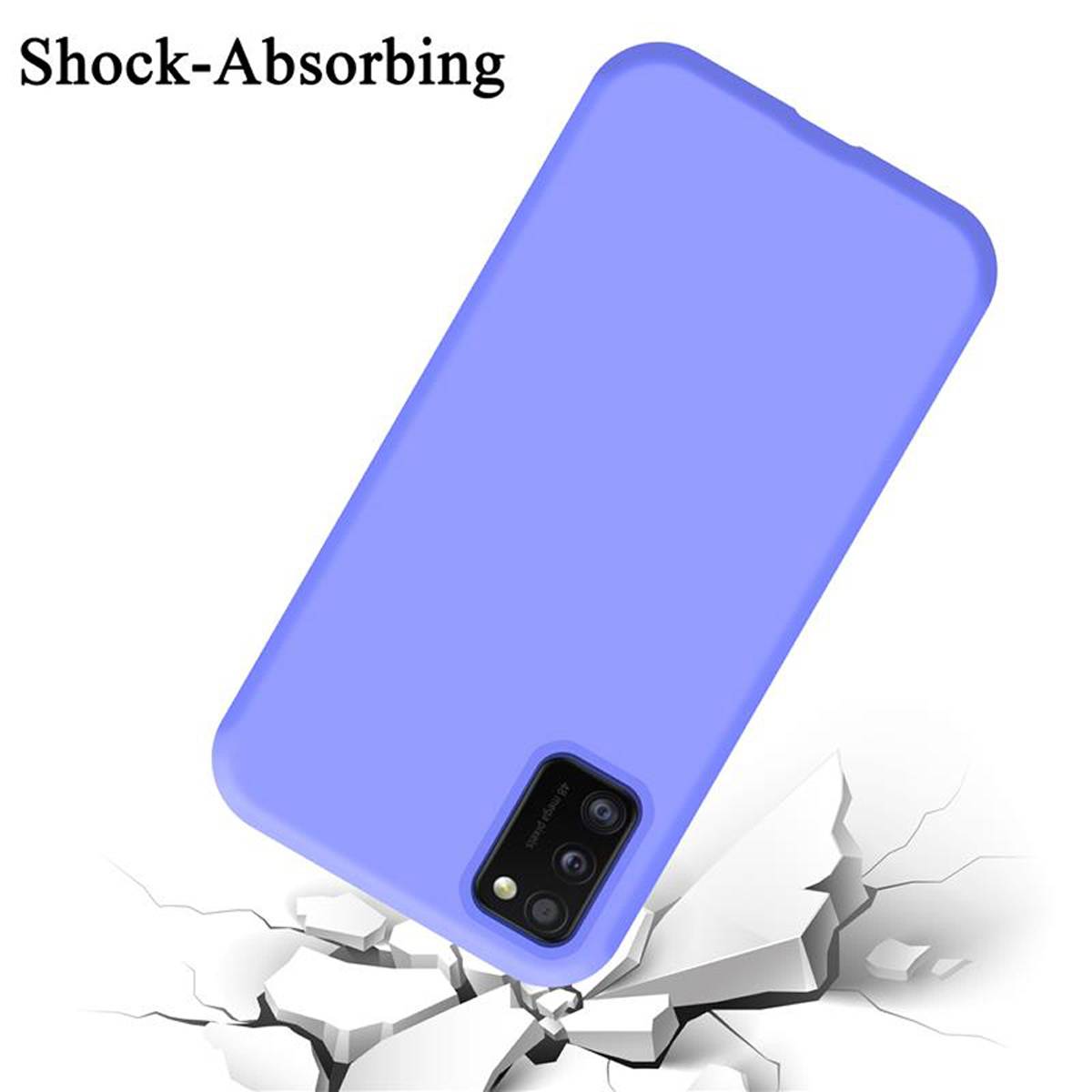 Cadorabo Schutzhülle für Samsung Galaxy A41 Hülle in Lila Handyhülle Case Cover TPU Etui