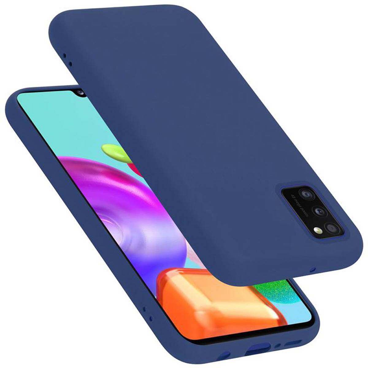 Cadorabo Schutzhülle für Samsung Galaxy A41 Hülle in Blau Handyhülle Case Cover TPU Etui