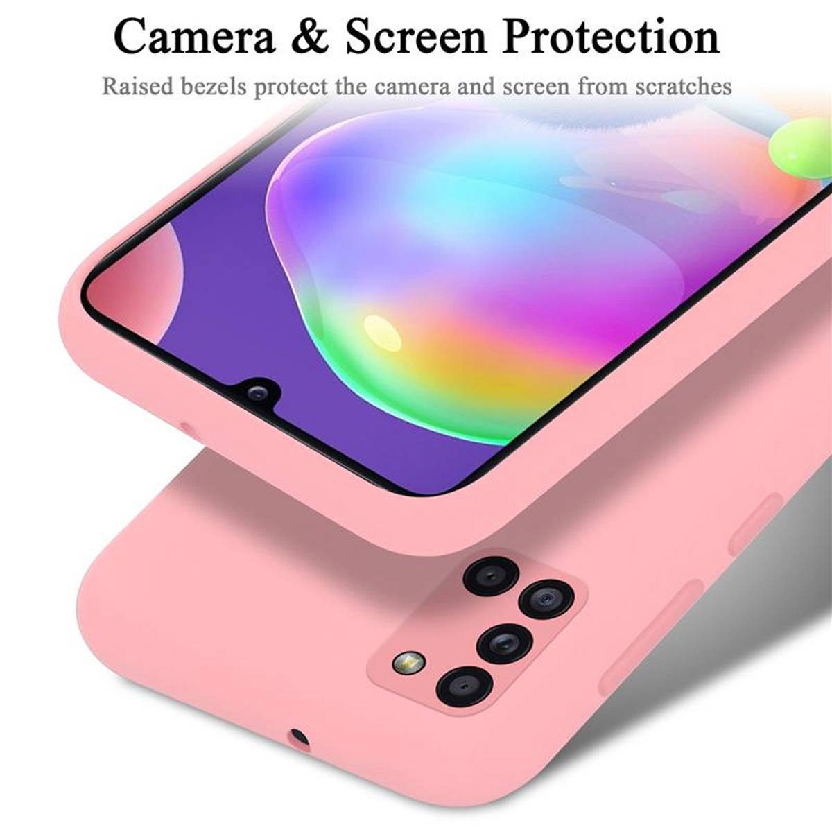 Cadorabo Schutzhülle für Samsung Galaxy A31 Hülle in Rosa Handyhülle Case Cover TPU Etui
