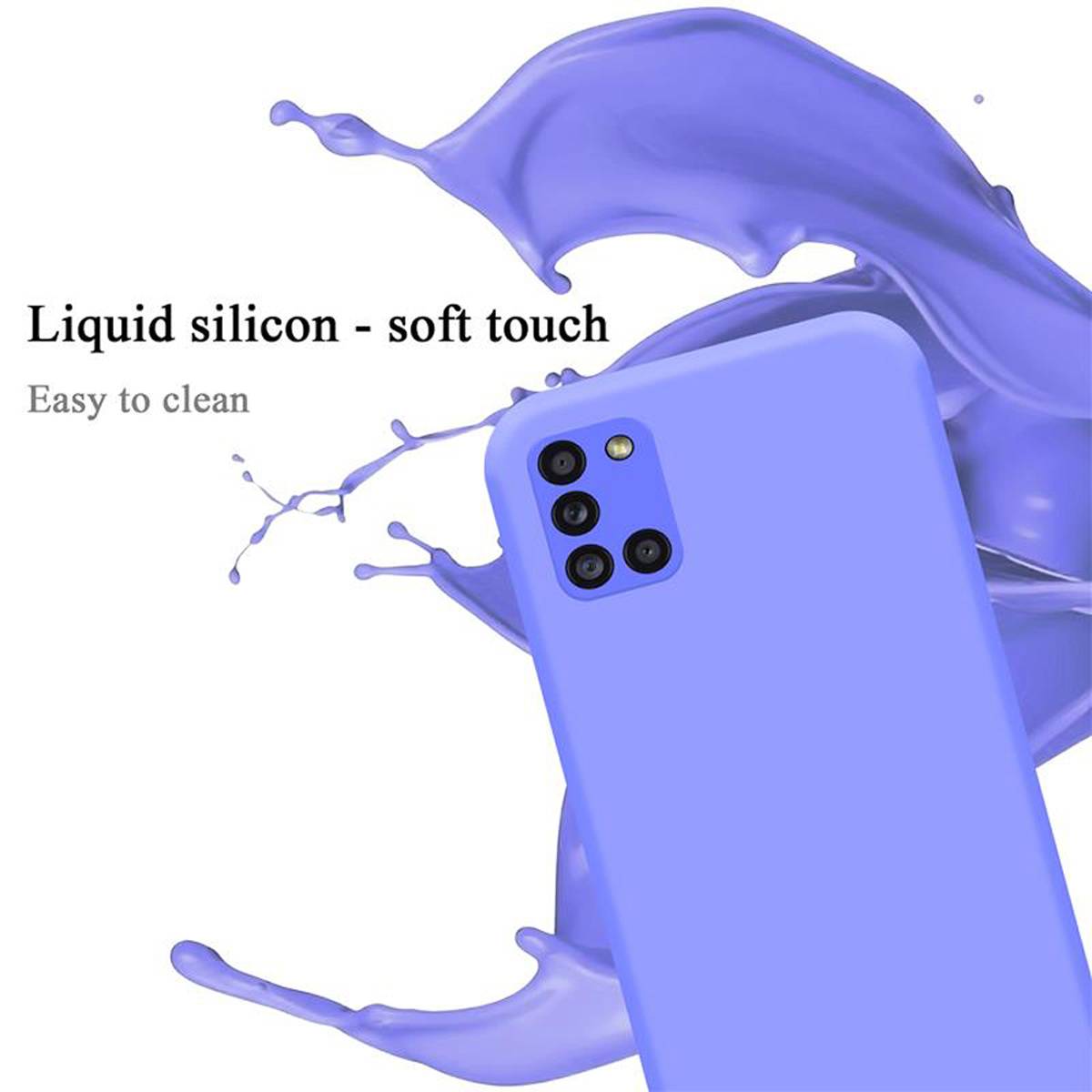 Cadorabo Schutzhülle für Samsung Galaxy A31 Hülle in Lila Handyhülle Case Cover TPU Etui