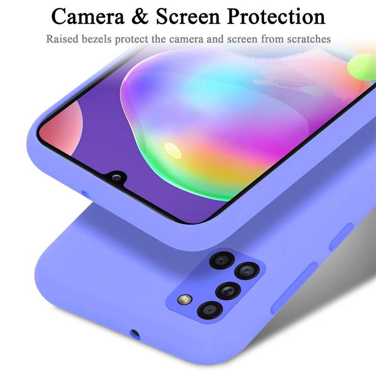 Cadorabo Schutzhülle für Samsung Galaxy A31 Hülle in Lila Handyhülle Case Cover TPU Etui