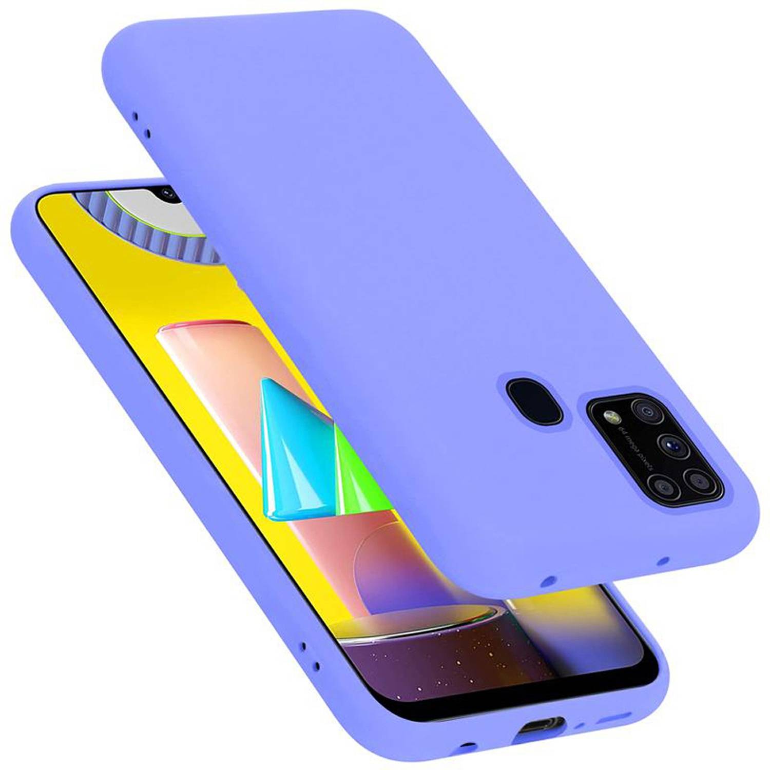 Cadorabo Schutzhülle für Samsung Galaxy M31 Hülle in Lila Handyhülle Case Cover TPU Etui
