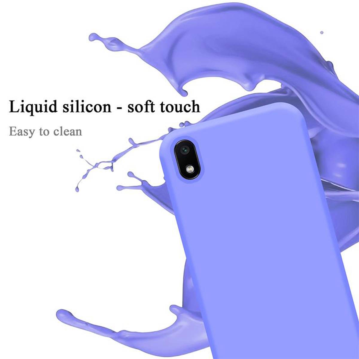 Cadorabo Schutzhülle für Xiaomi RedMi 7A Hülle in Lila Handyhülle Case Cover TPU Etui