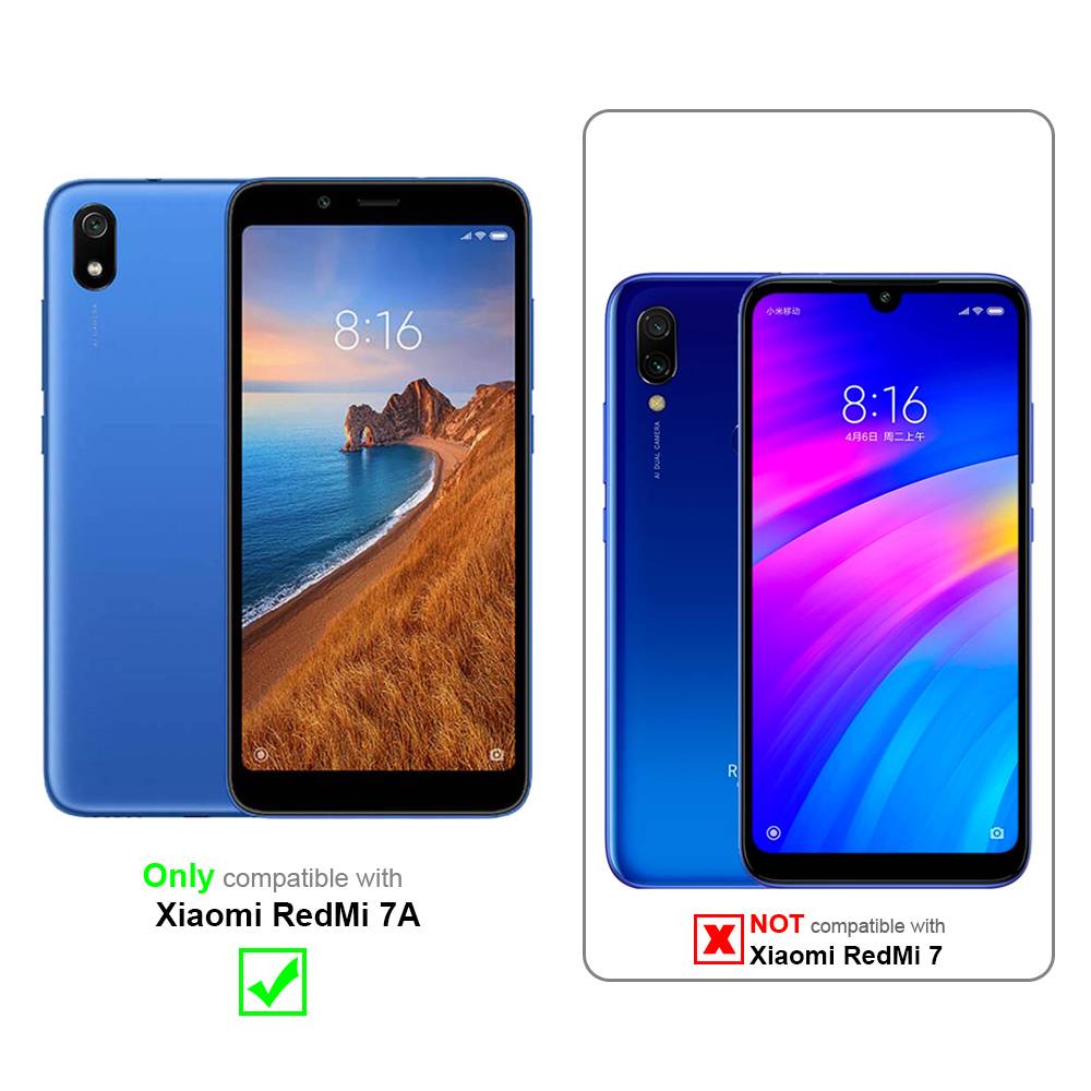 Cadorabo Schutzhülle für Xiaomi RedMi 7A Hülle in Lila Handyhülle Case Cover TPU Etui