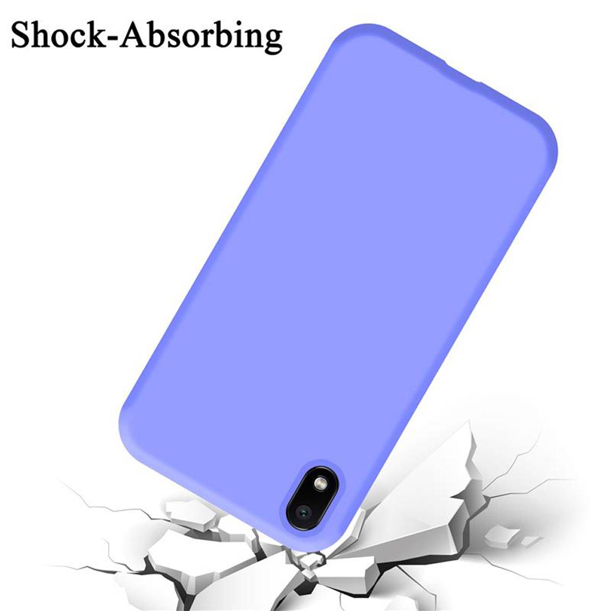 Cadorabo Schutzhülle für Xiaomi RedMi 7A Hülle in Lila Handyhülle Case Cover TPU Etui