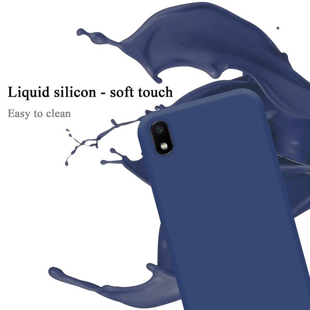 Cadorabo Schutzhülle für Xiaomi RedMi 7A Hülle in Blau Handyhülle Case Cover TPU Etui