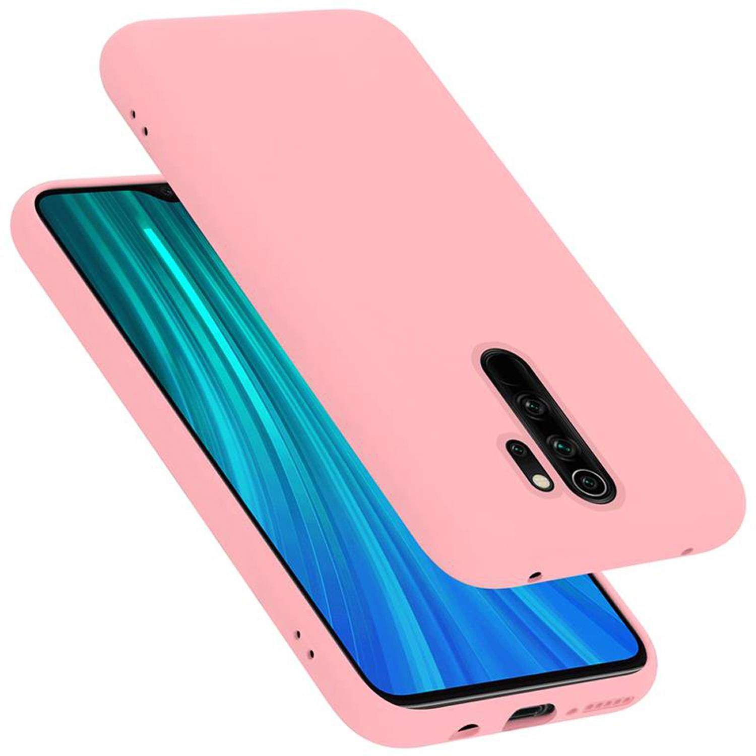Cadorabo Schutzhülle für Xiaomi RedMi NOTE 8 PRO Hülle in Rosa Handyhülle Case Cover TPU Etui