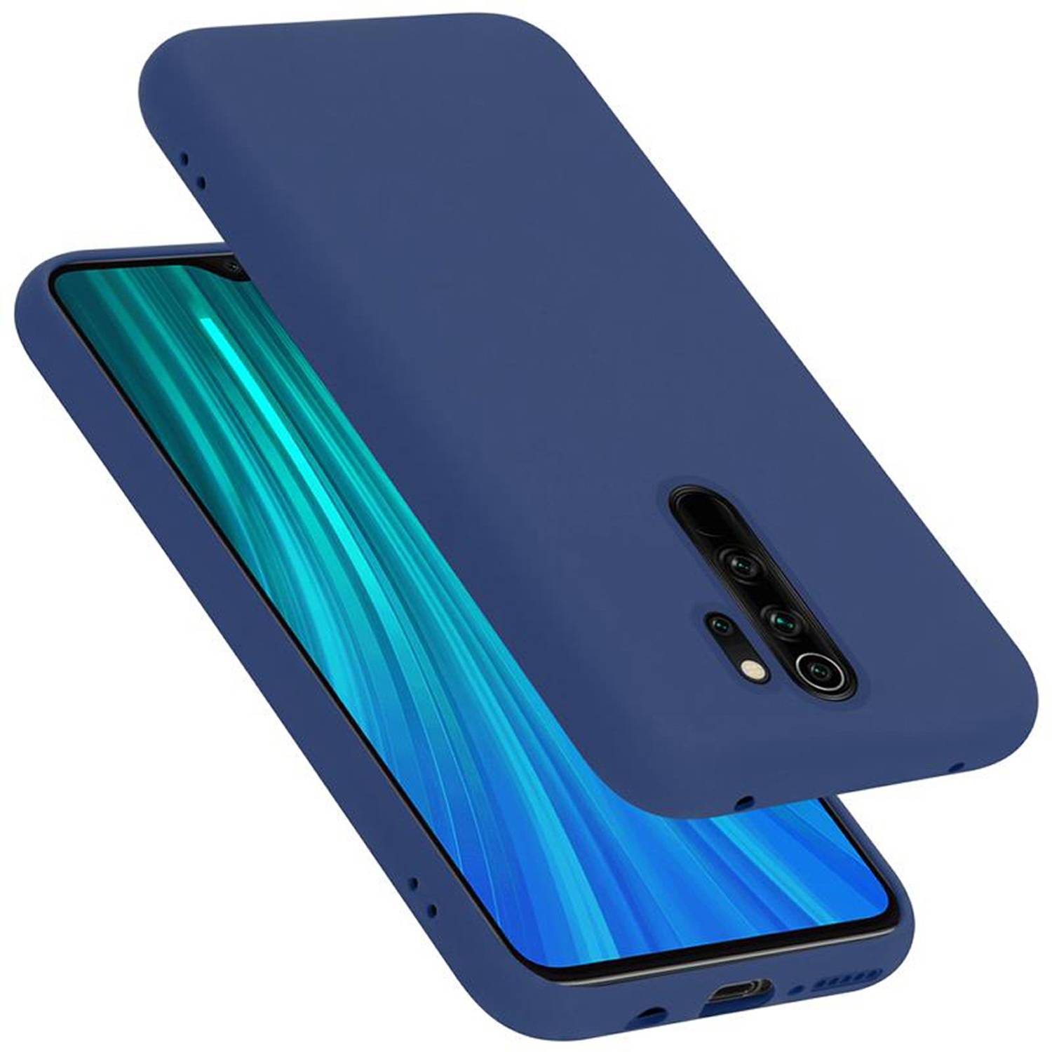 Cadorabo Schutzhülle für Xiaomi RedMi NOTE 8 PRO Hülle in Blau Handyhülle Case Cover TPU Etui