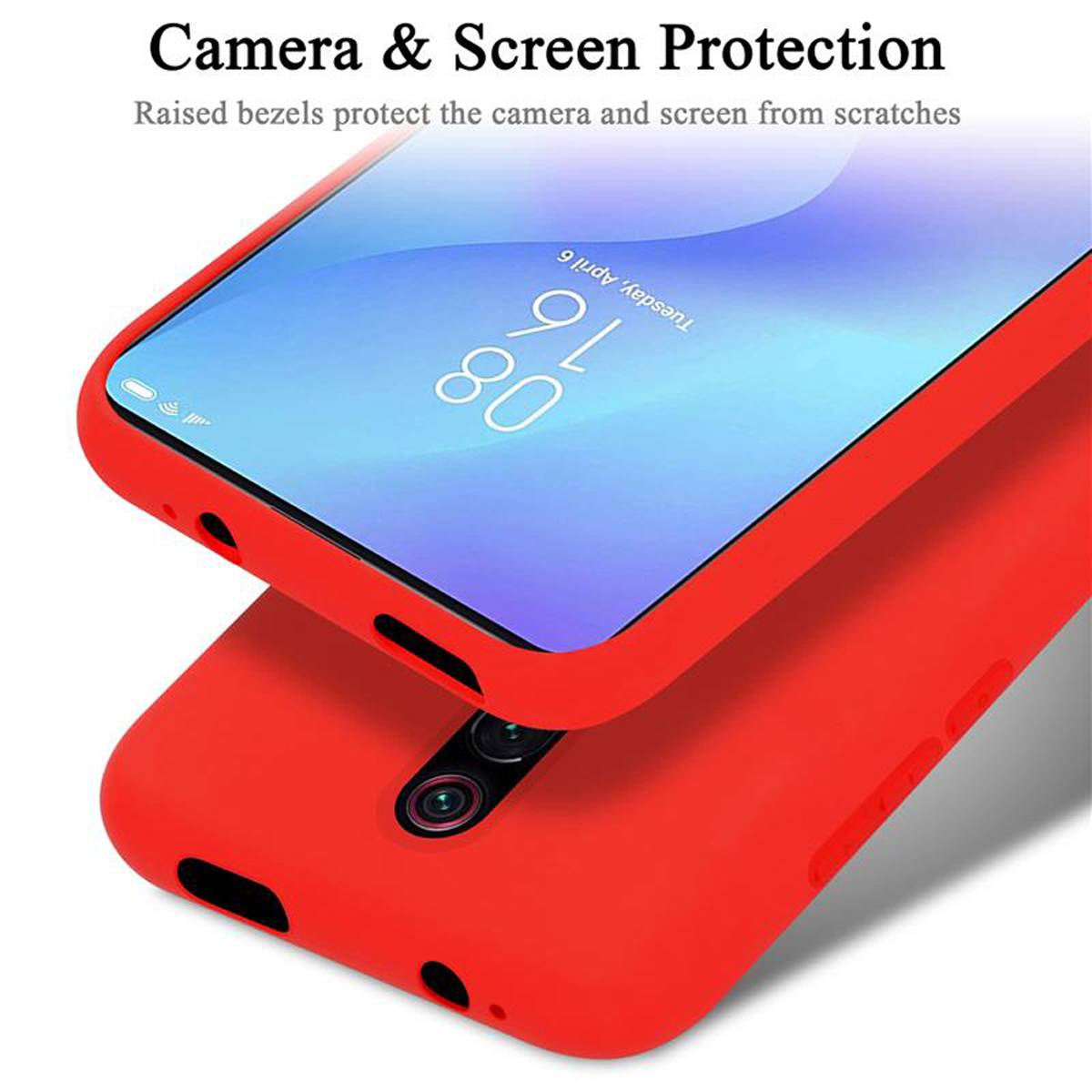 Cadorabo Schutzhülle für Xiaomi Mi 9T / Mi 9T PRO / RedMi K20 / RedMi K20 PRO Hülle in Rot Handyhülle Case Cover TPU
