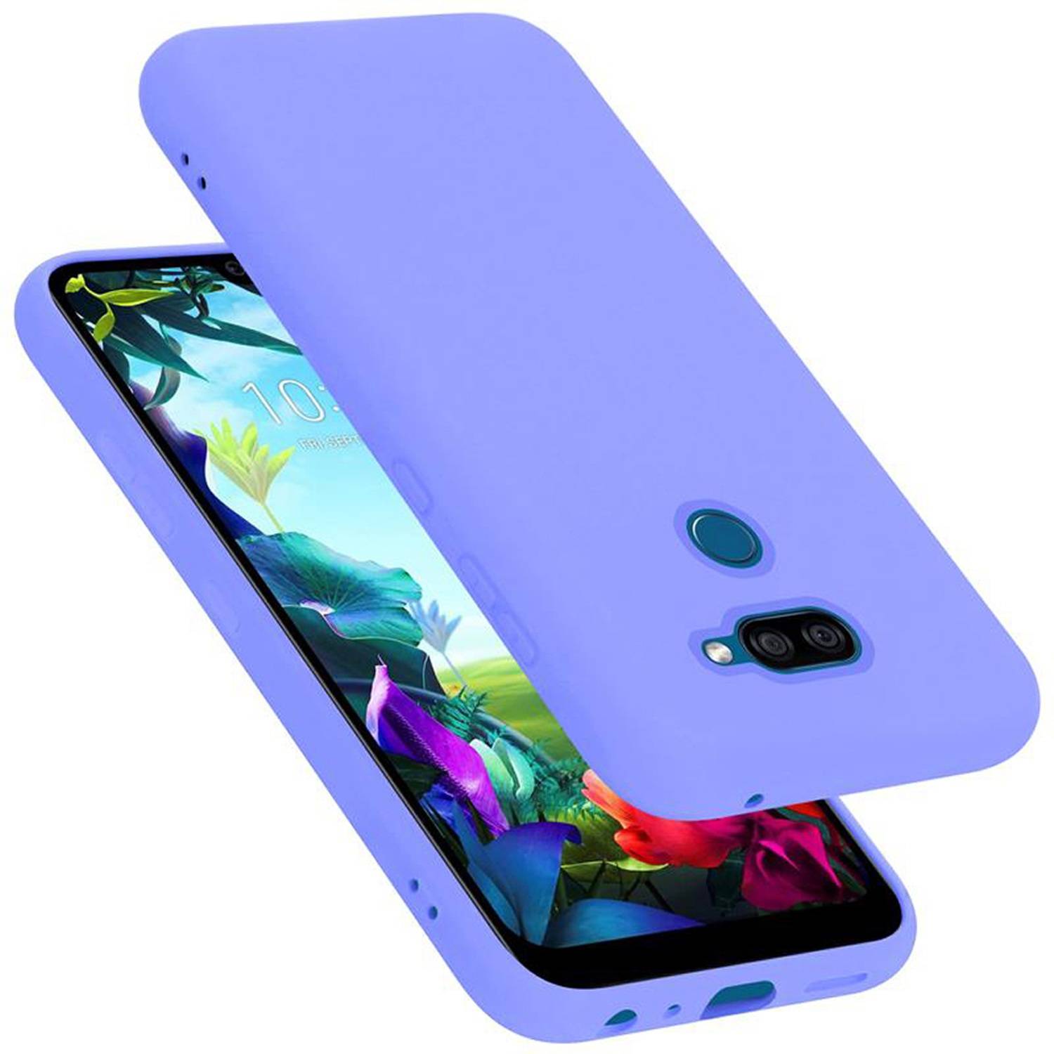 Cadorabo Schutzhülle für LG K40S Hülle in Lila Handyhülle Case Cover TPU Etui