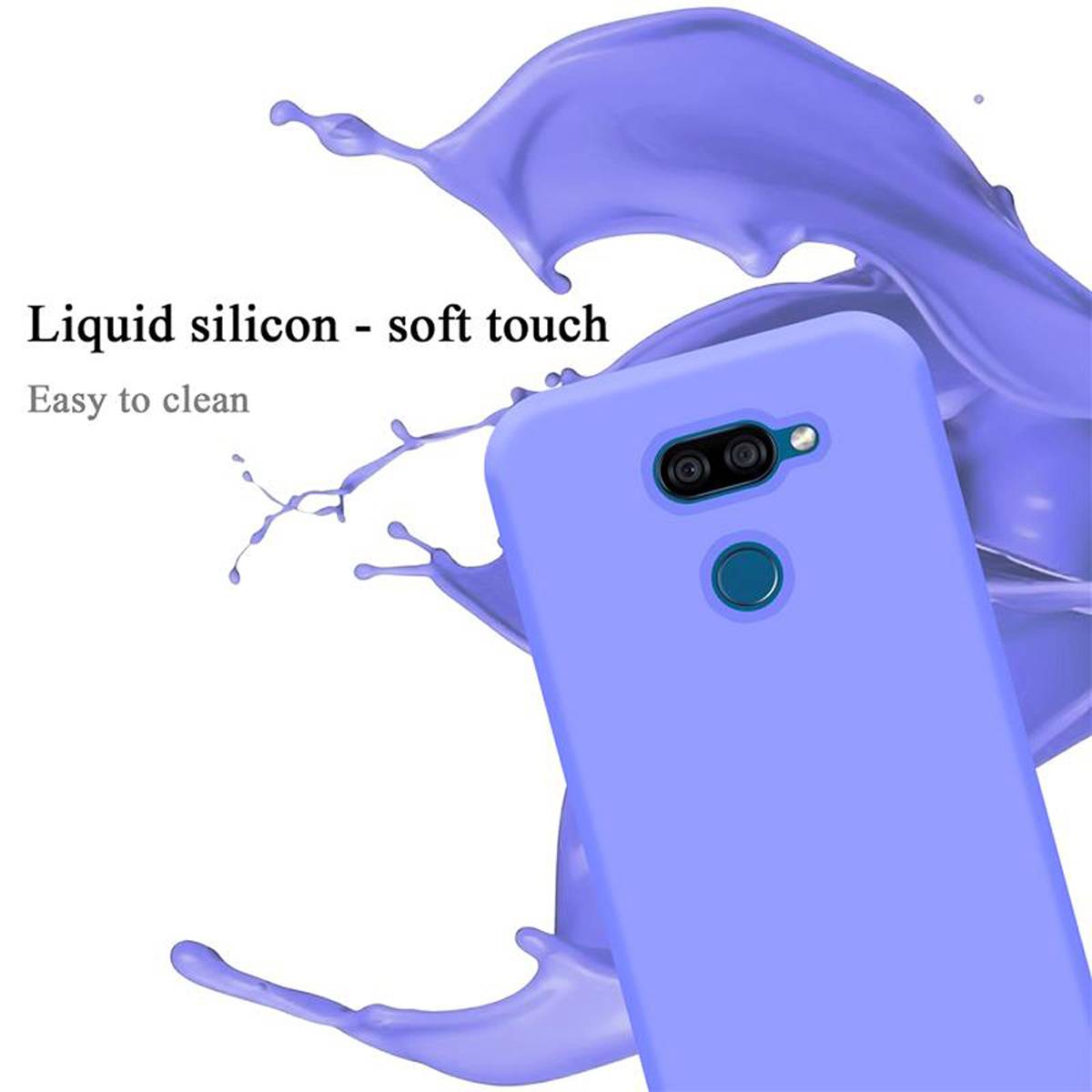 Cadorabo Schutzhülle für LG K40S Hülle in Lila Handyhülle Case Cover TPU Etui