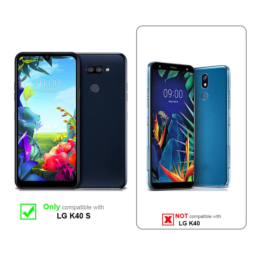 Cadorabo Schutzhülle für LG K40S Hülle in Lila Handyhülle Case Cover TPU Etui
